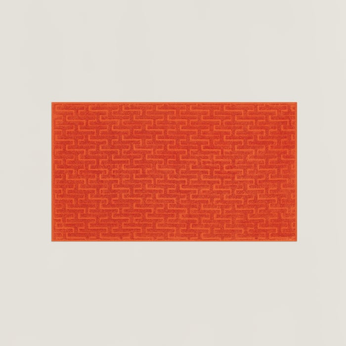 Orange Feu Stairs Towel