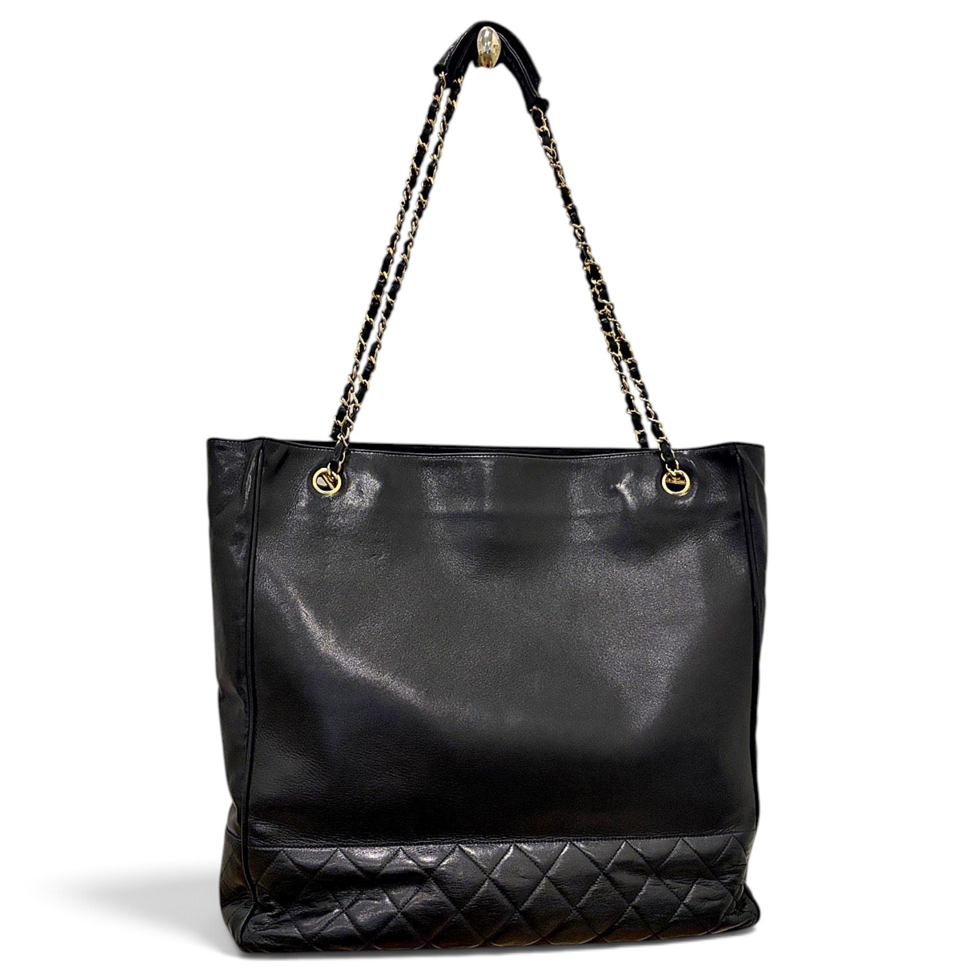 Leather tote