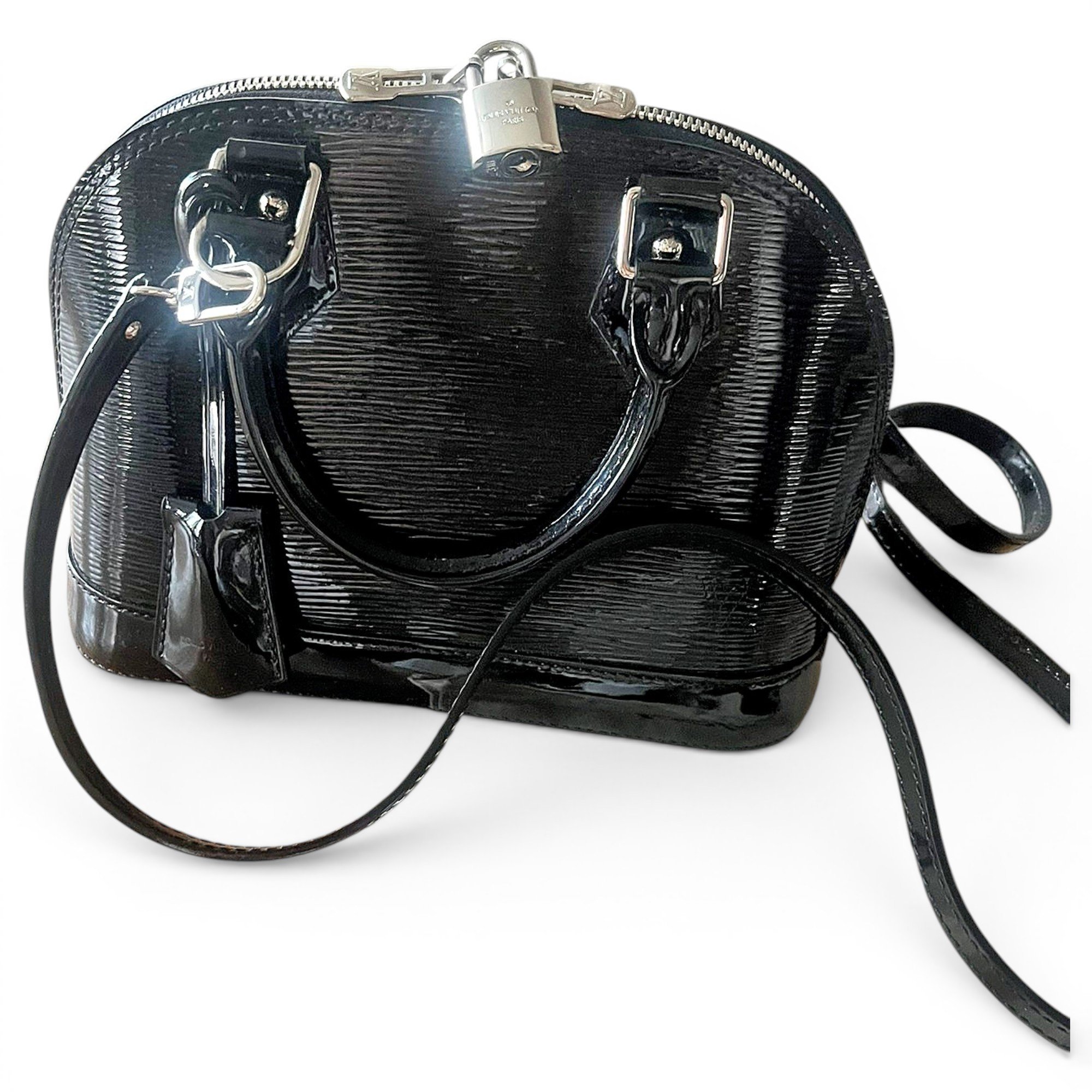 Alma BB patent leather handbag