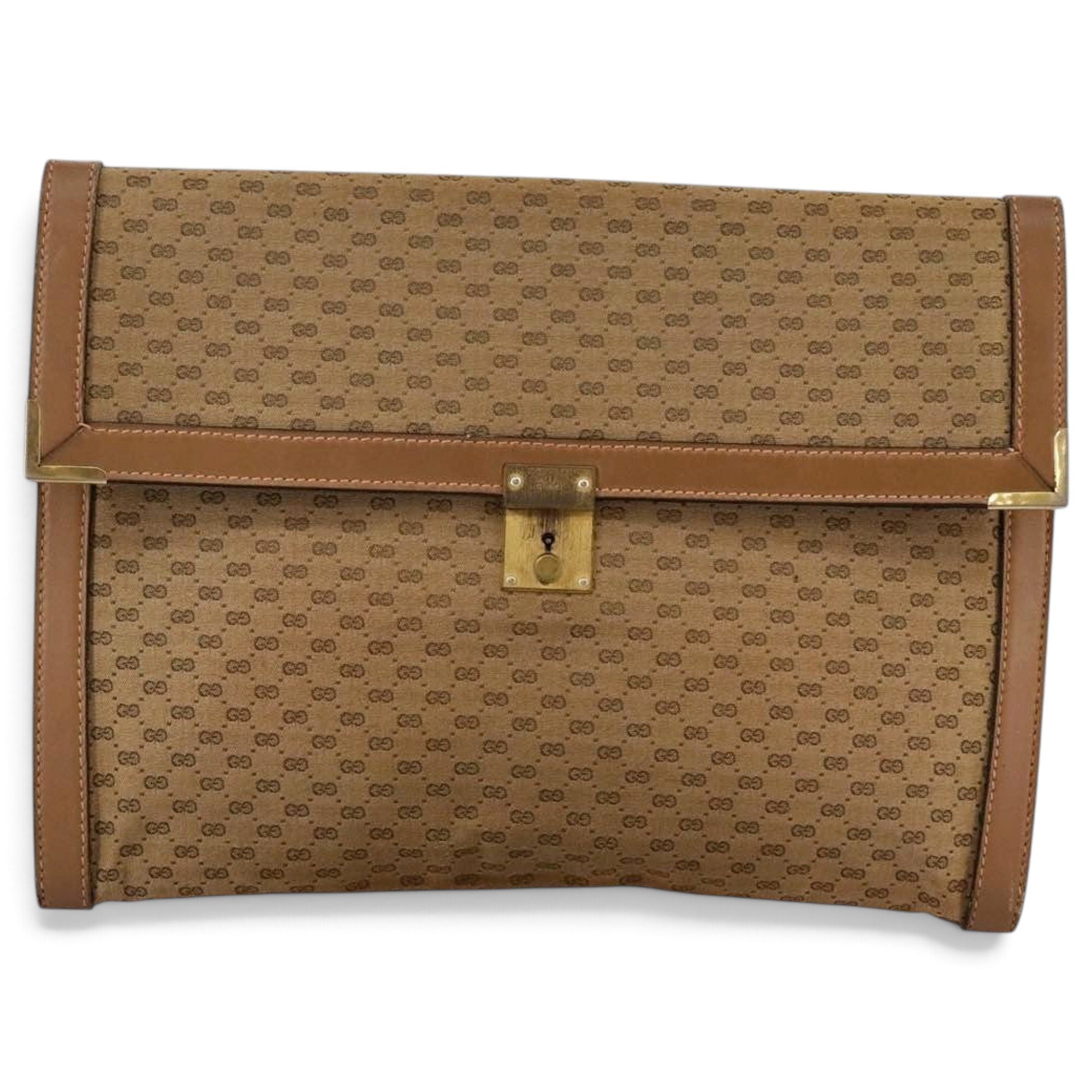Leather clutch bag