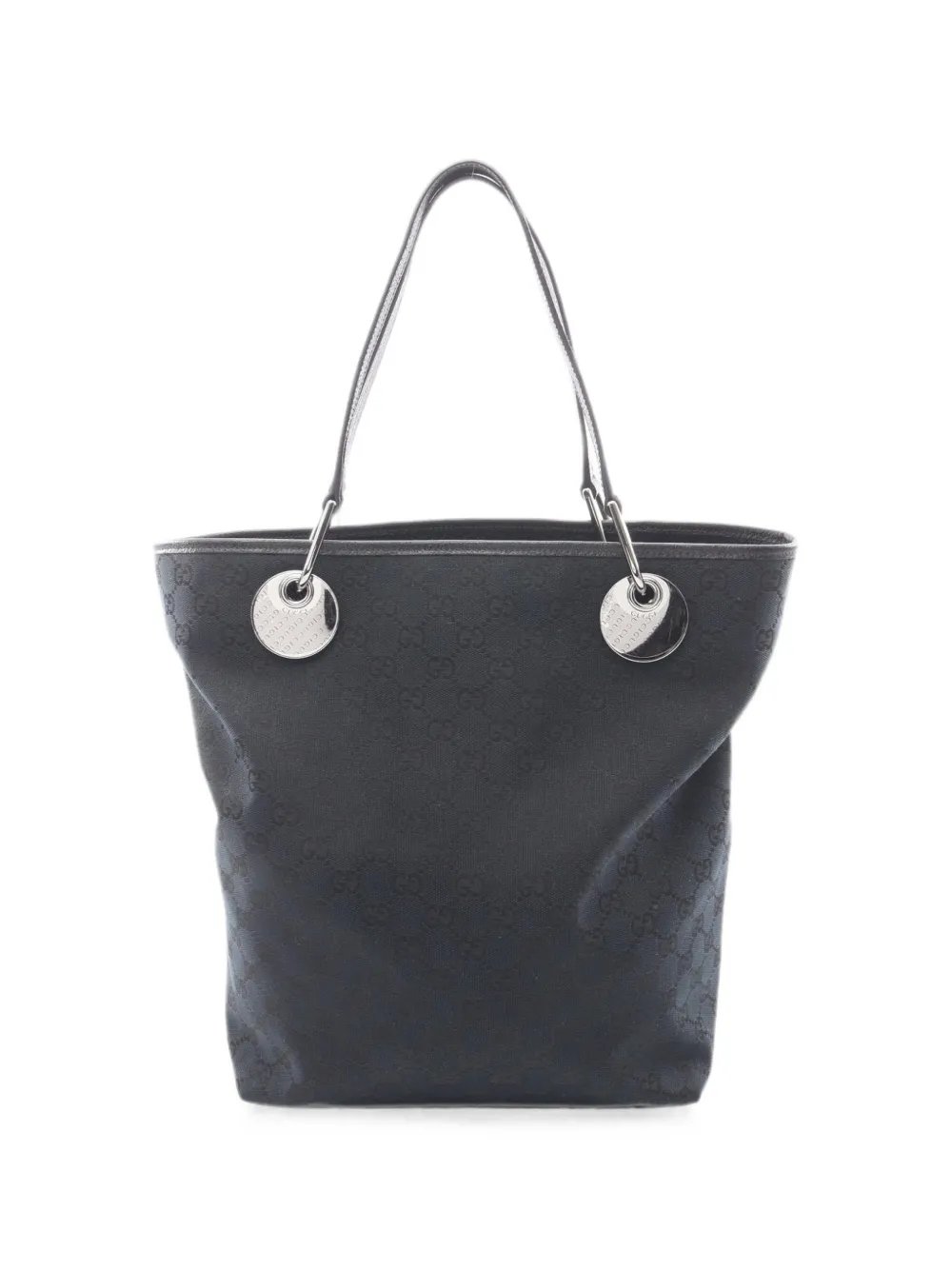 2000s GG canvas leather tote bag