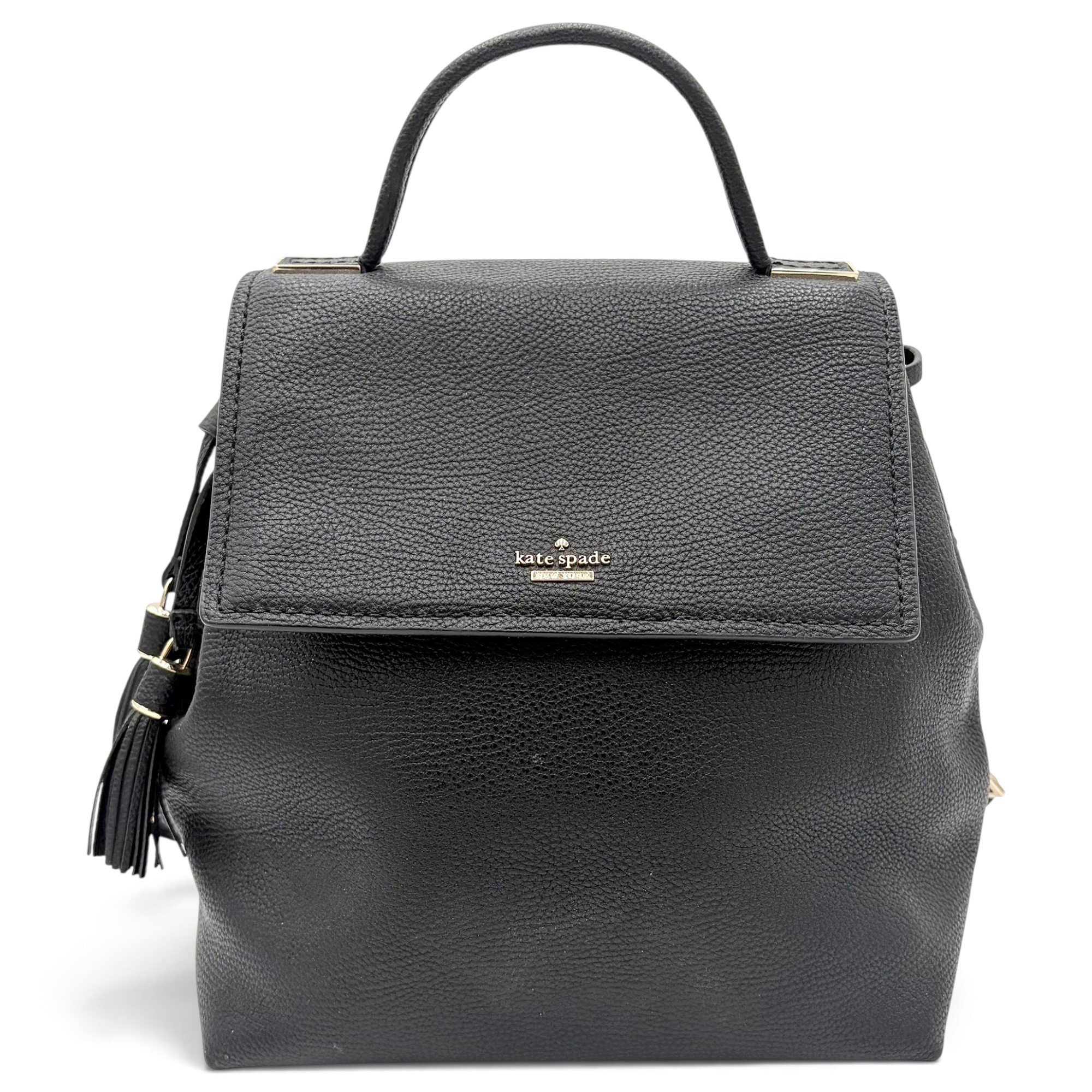 Leather backpack