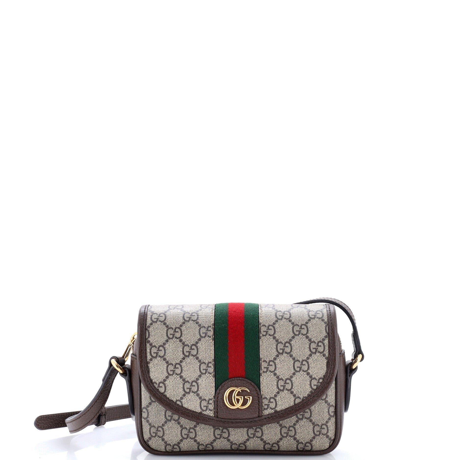 Ophidia Flap Shoulder Bag GG Coated Canvas Mini