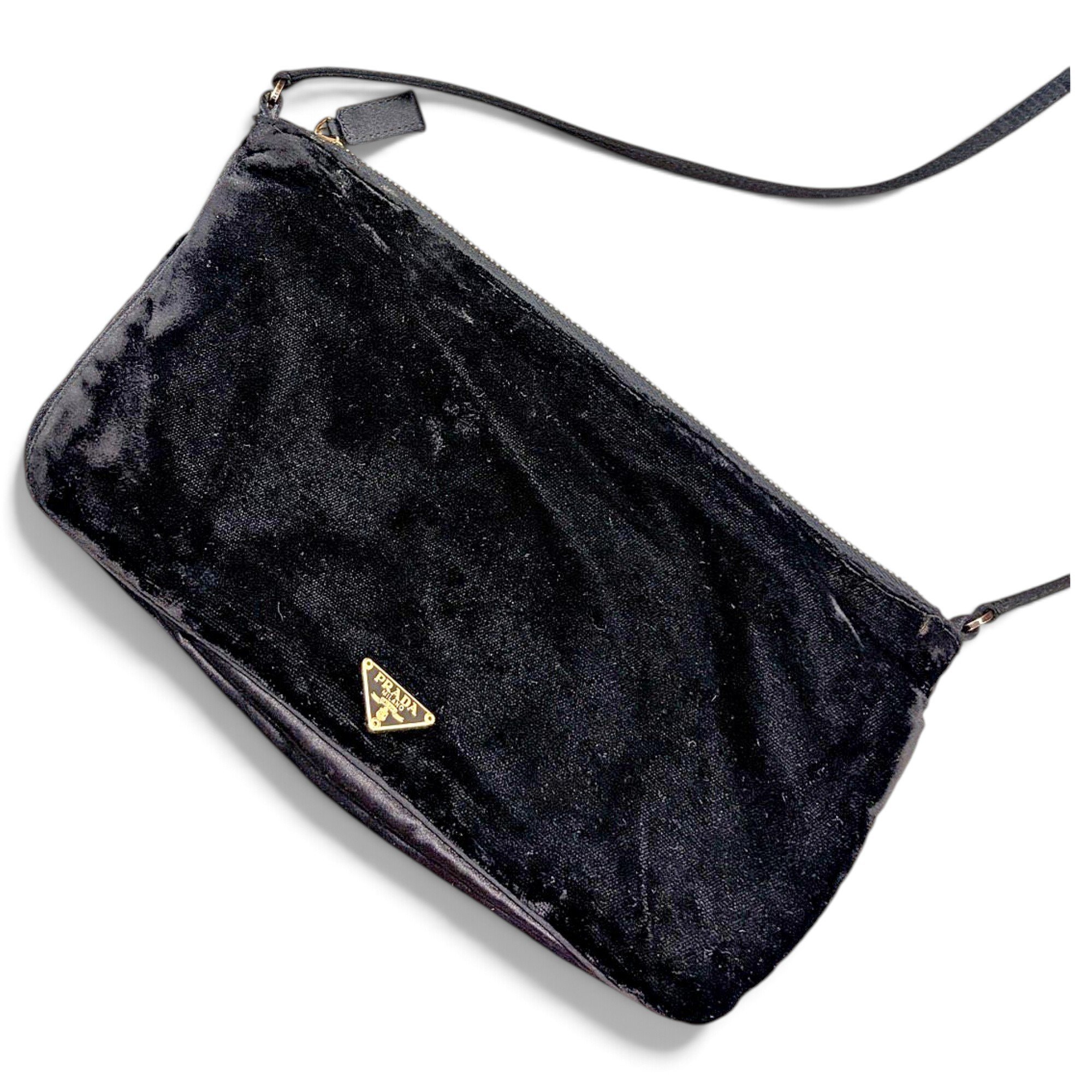 Velvet handbag