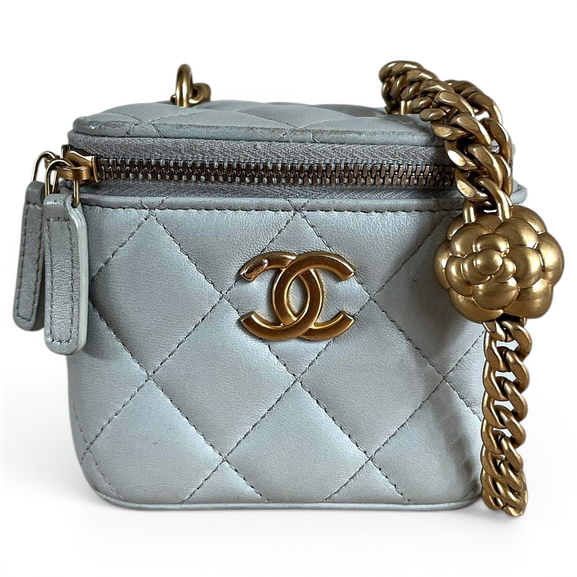 Trendy CC Vanity leather crossbody bag