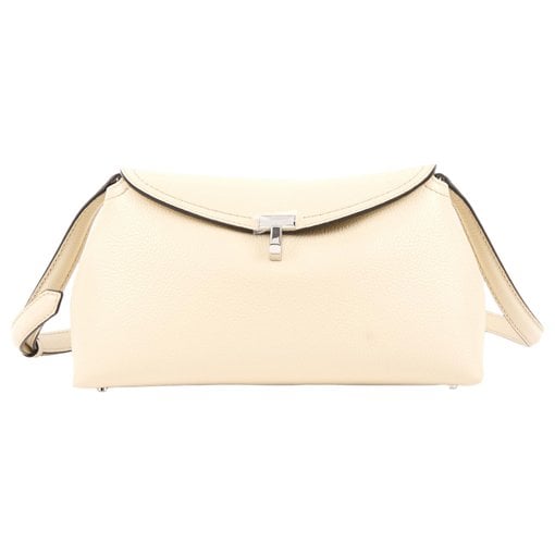 Toteme T-Lock leather clutch bag