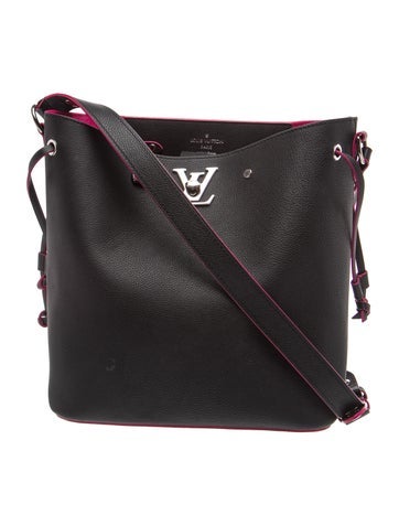 Taurillon Leather Lockme Bucket Bag