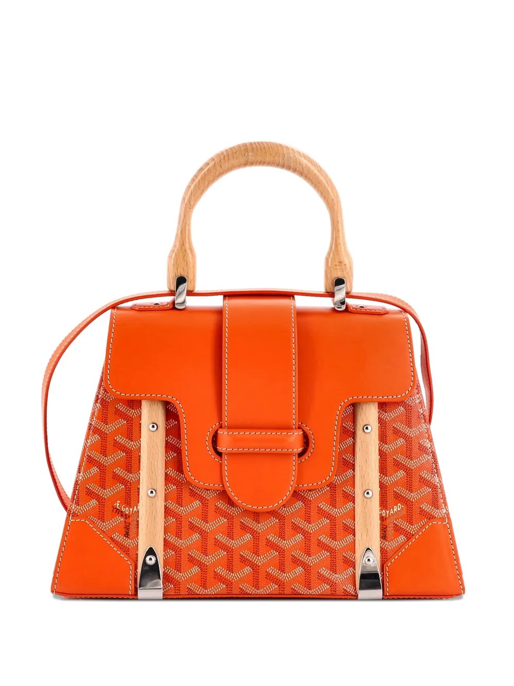 Saigon Top Handle Bag Coated Canvas with Leather PM satchel