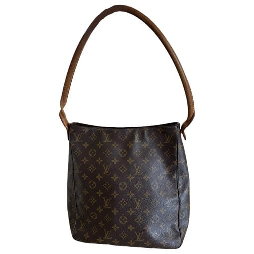 Looping leather handbag