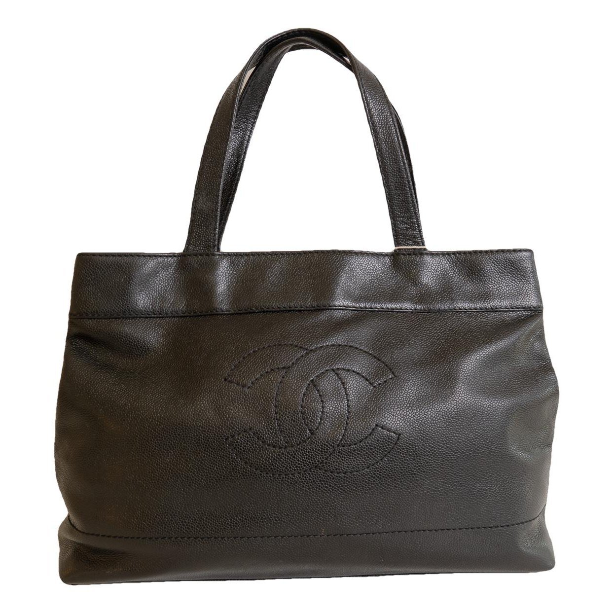 Executive leather tote