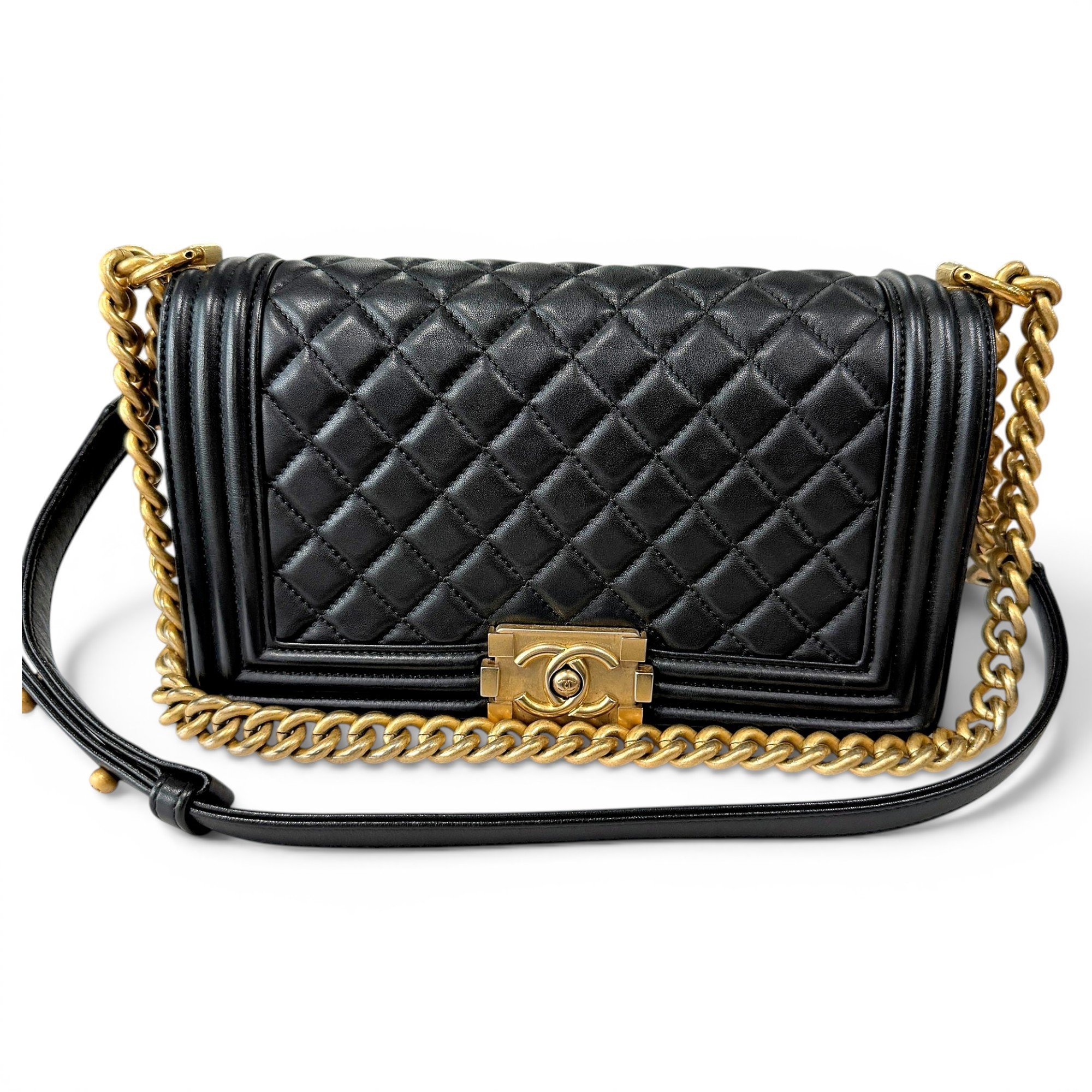 Boy leather crossbody bag