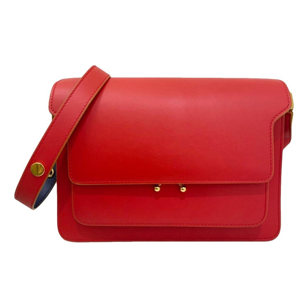 Marni Trunk leather crossbody bag