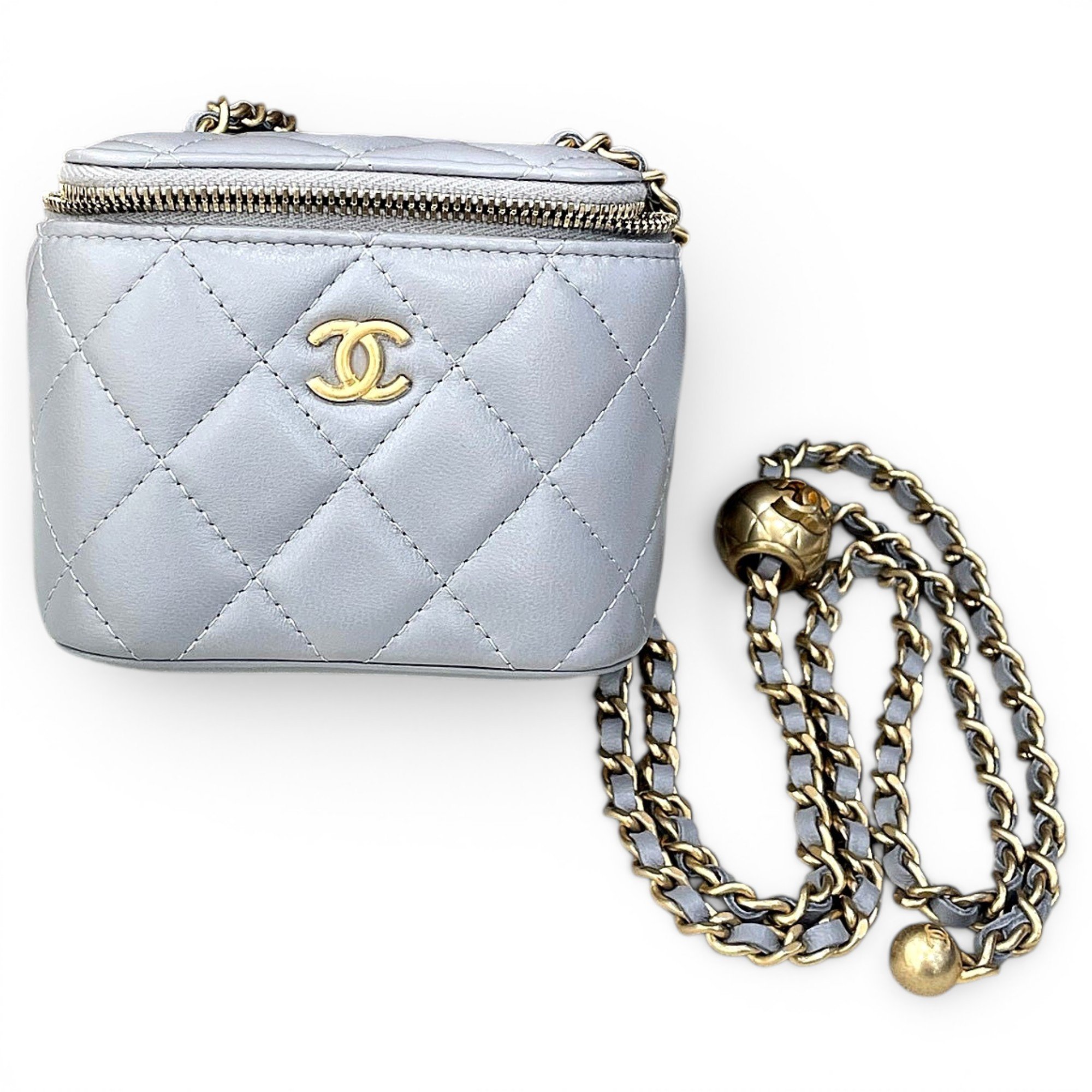 Trendy CC Vanity leather handbag