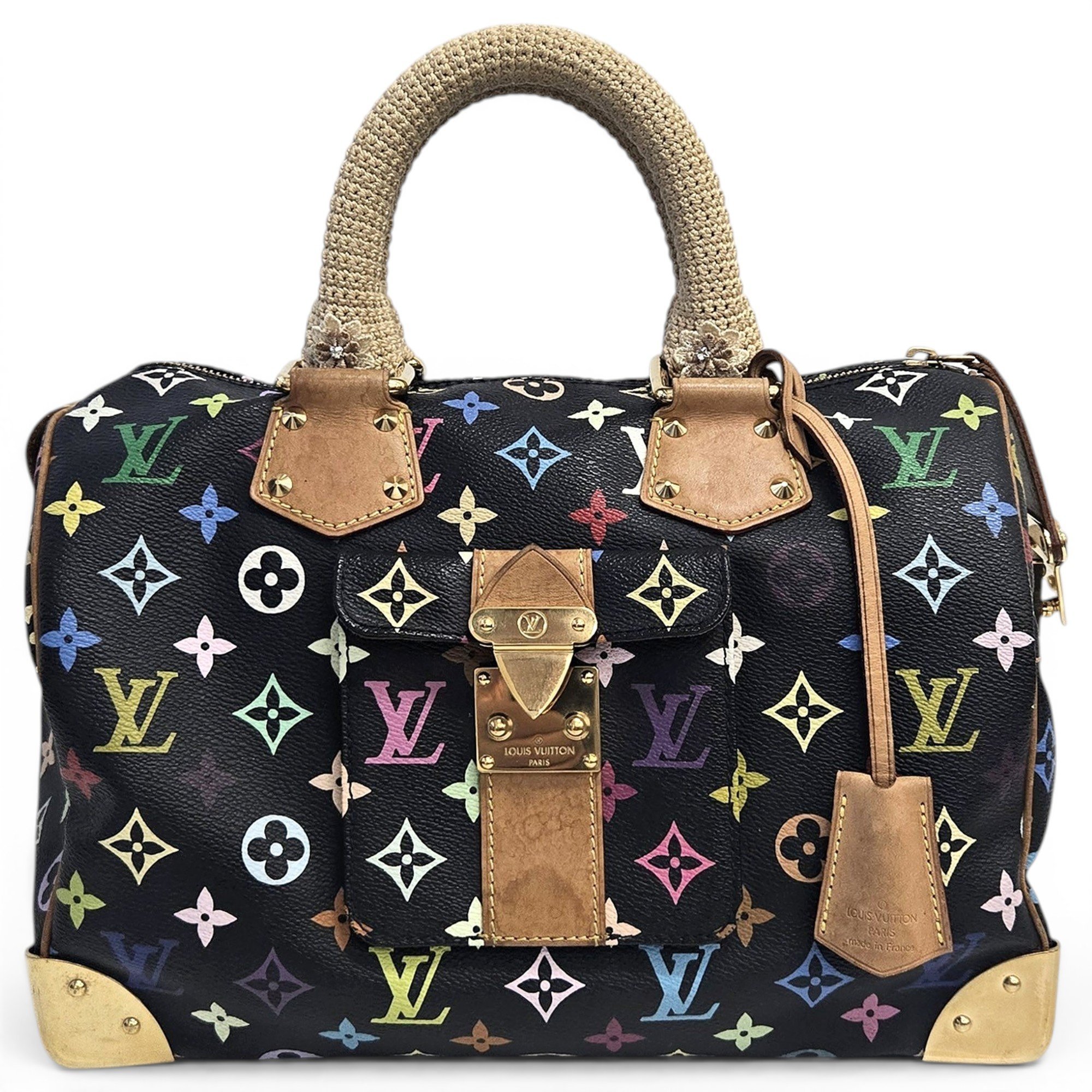 Speedy leather handbag