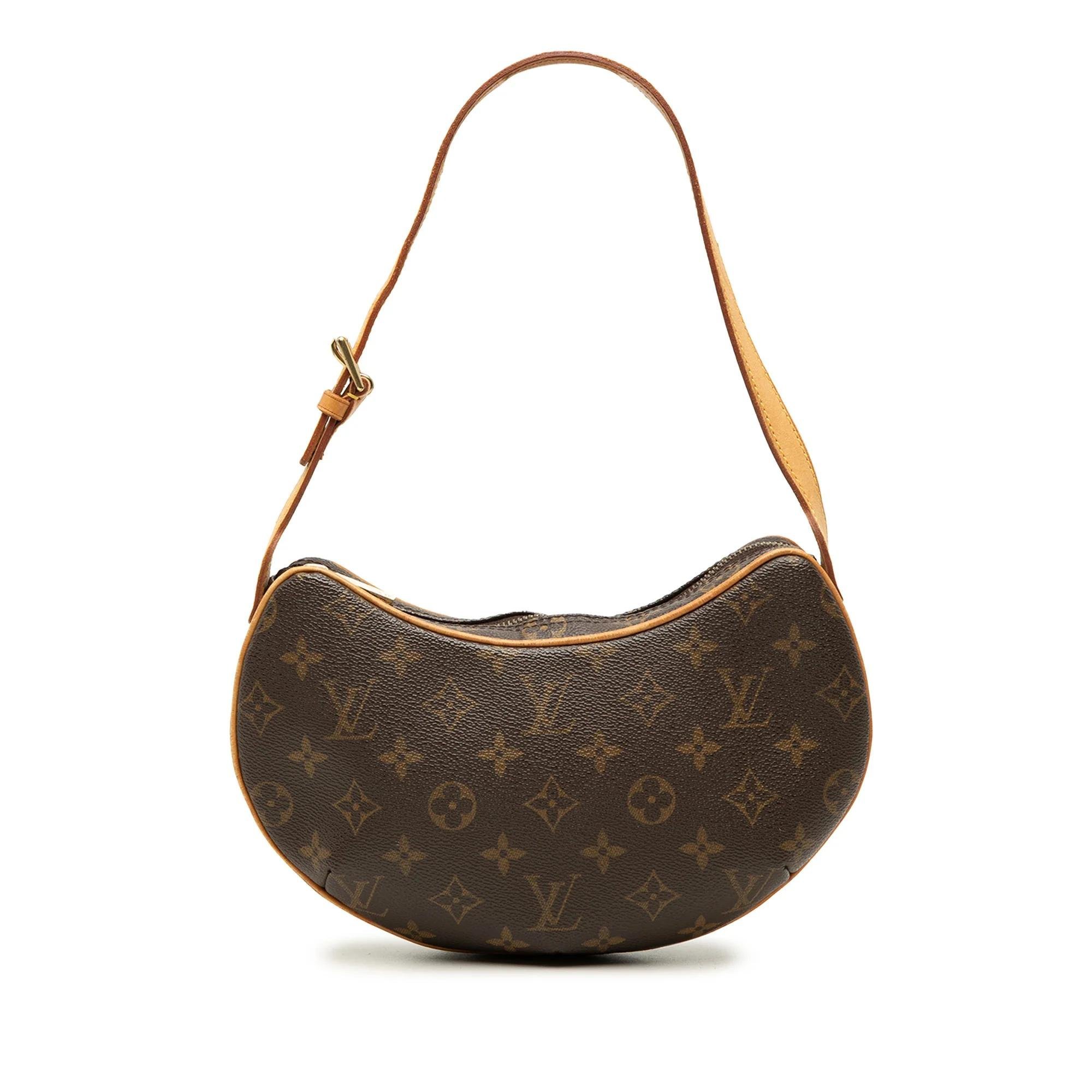 Croissant leather handbag