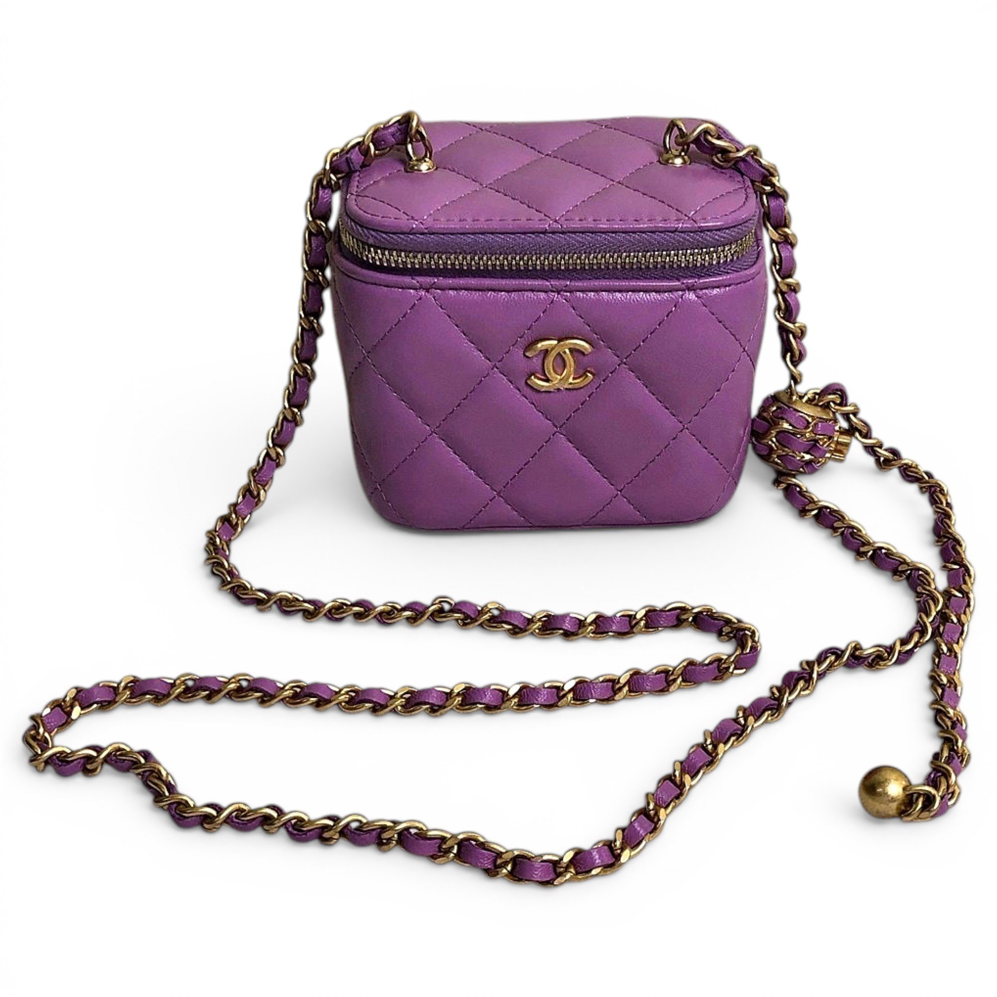 Trendy CC Vanity leather handbag