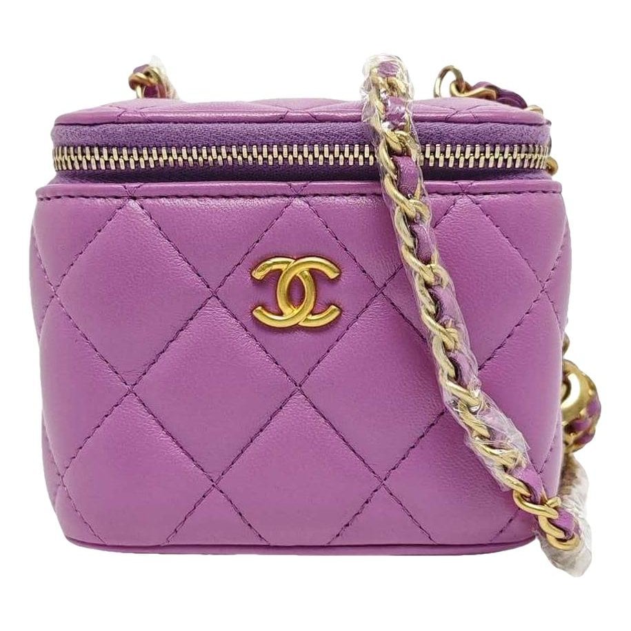 Trendy CC Vanity leather handbag