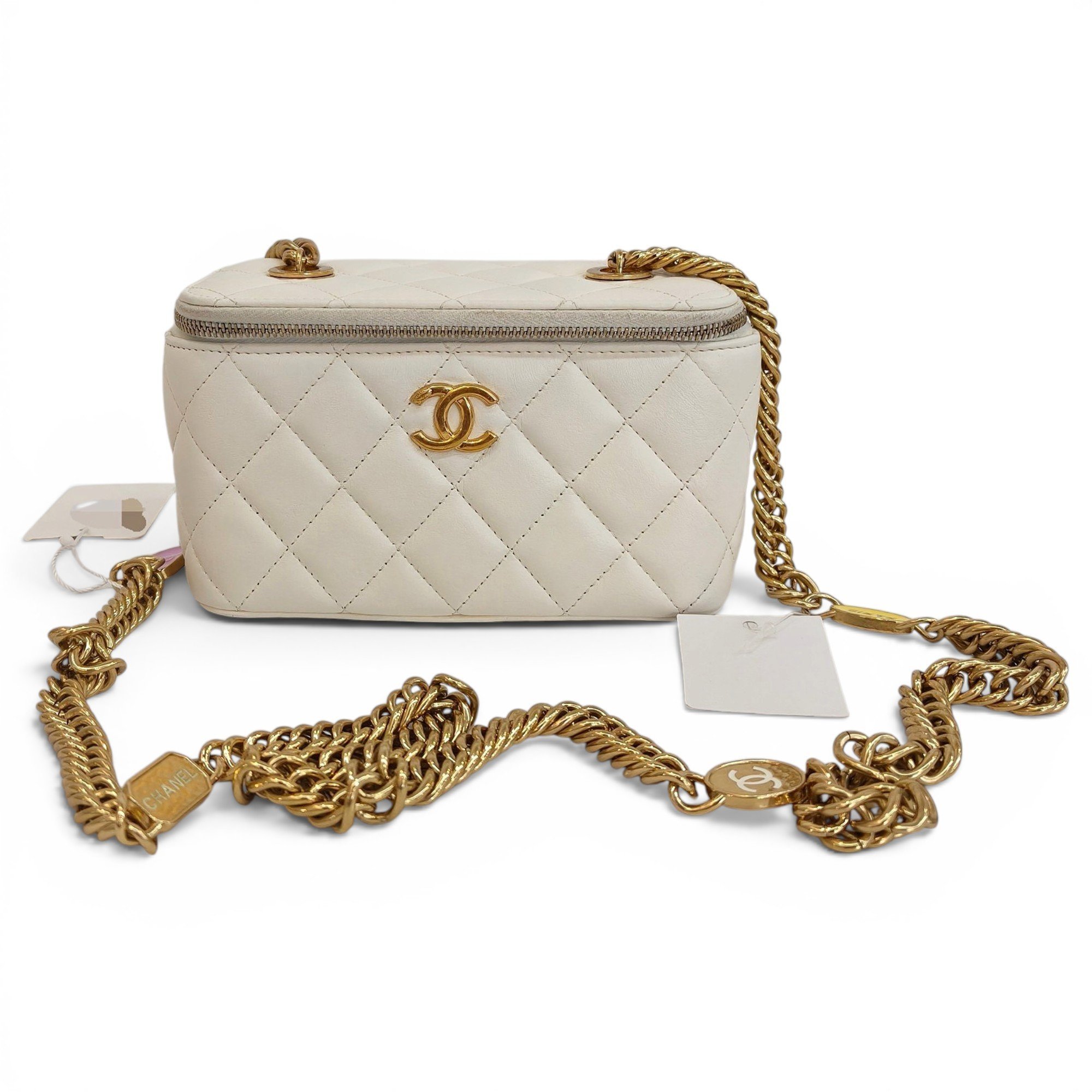 Trendy CC Vanity leather handbag