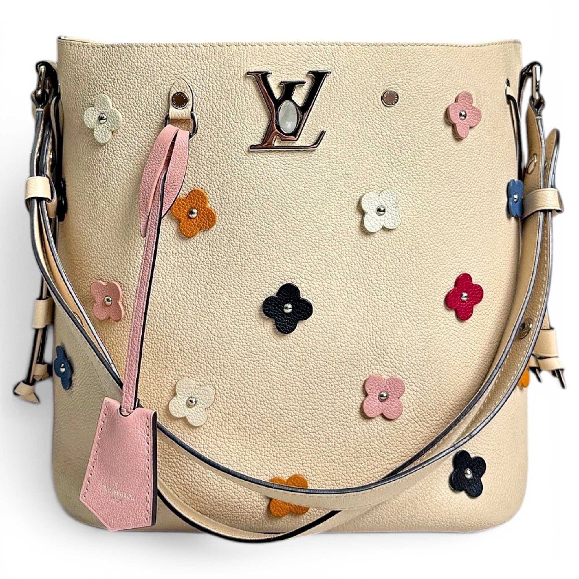 Lockme Bucket leather handbag