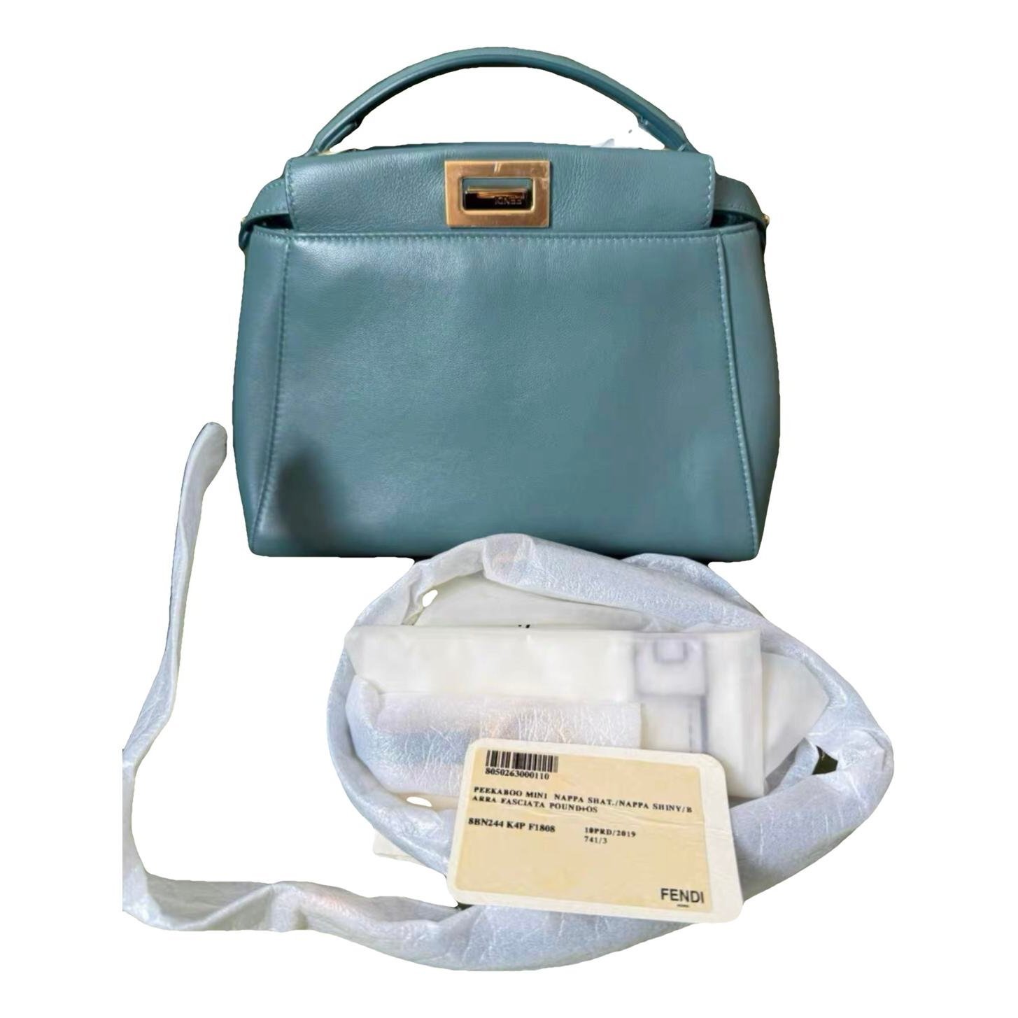 Peekaboo leather handbag