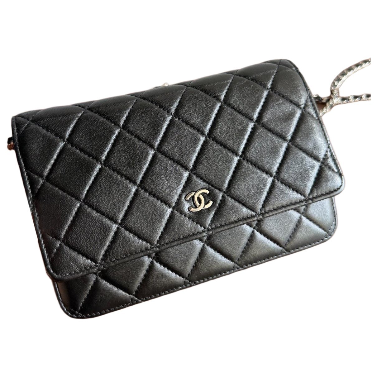 Wallet On Chain Timeless/Classique leather crossbody bag