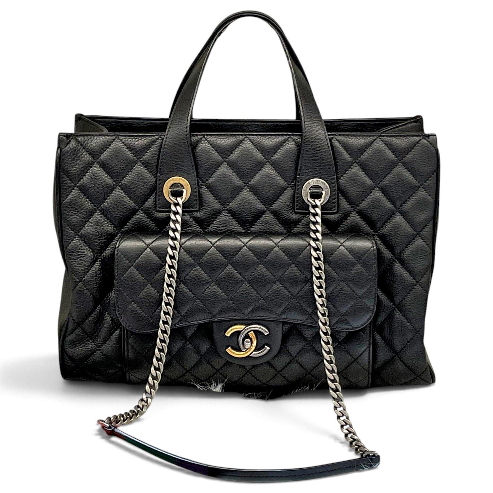 Leather tote
