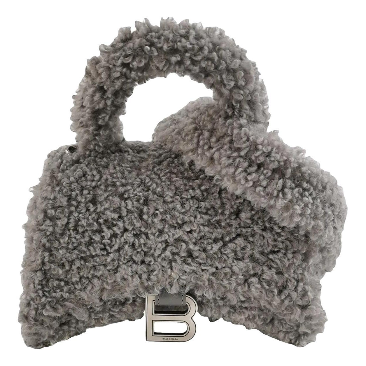 Hourglass wool crossbody bag