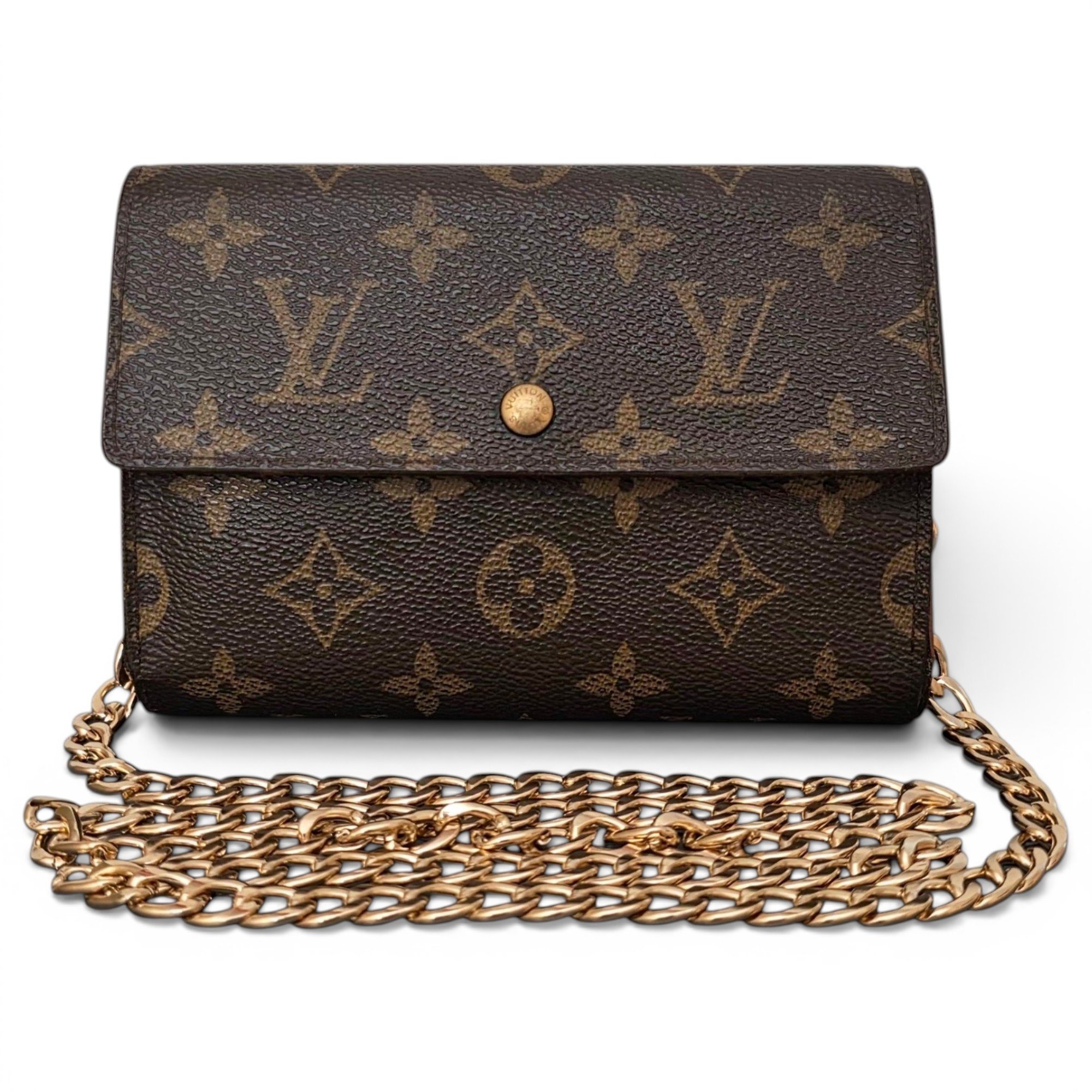Leather clutch bag
