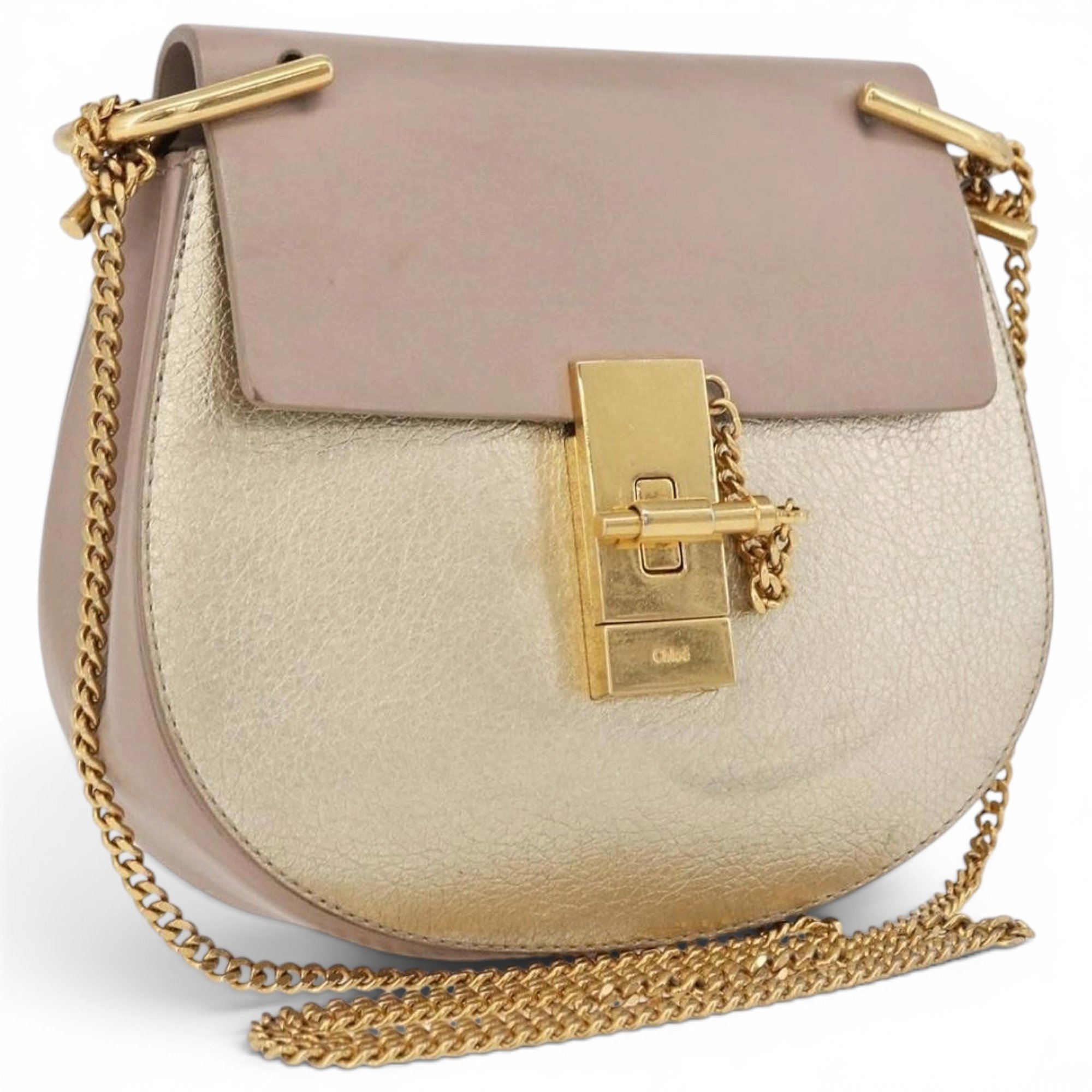 Drew leather handbag