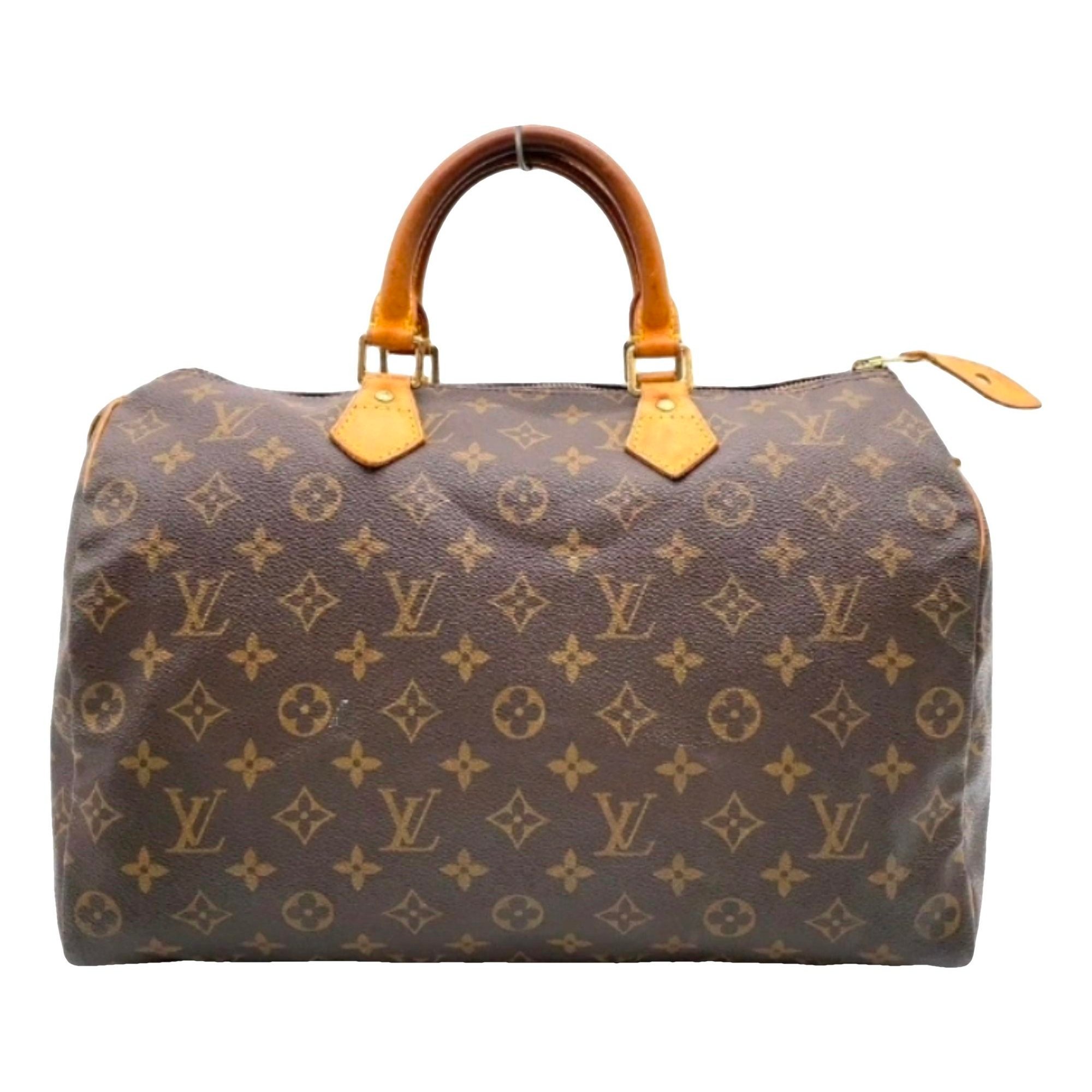 Speedy leather handbag