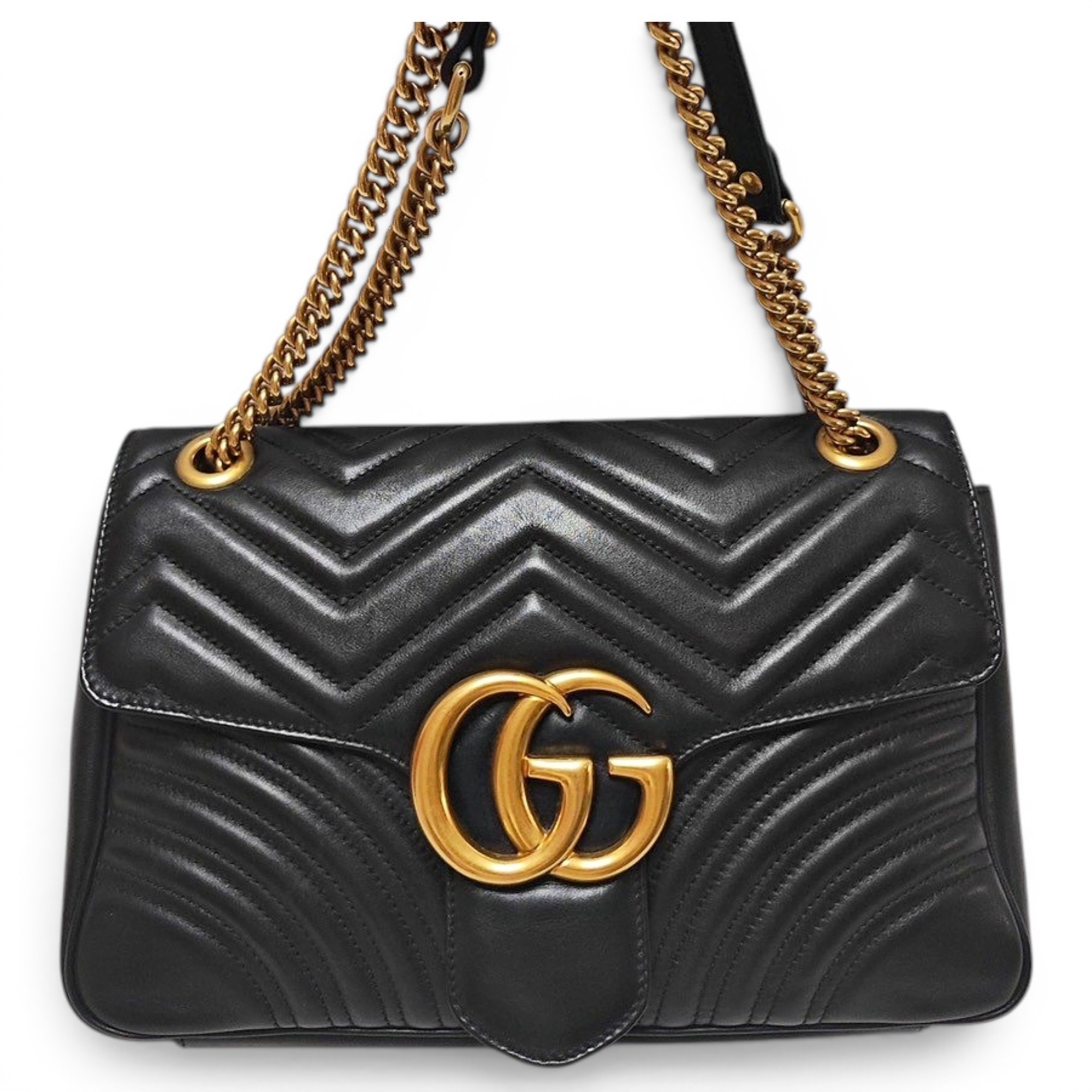 GG Marmont Flap leather handbag