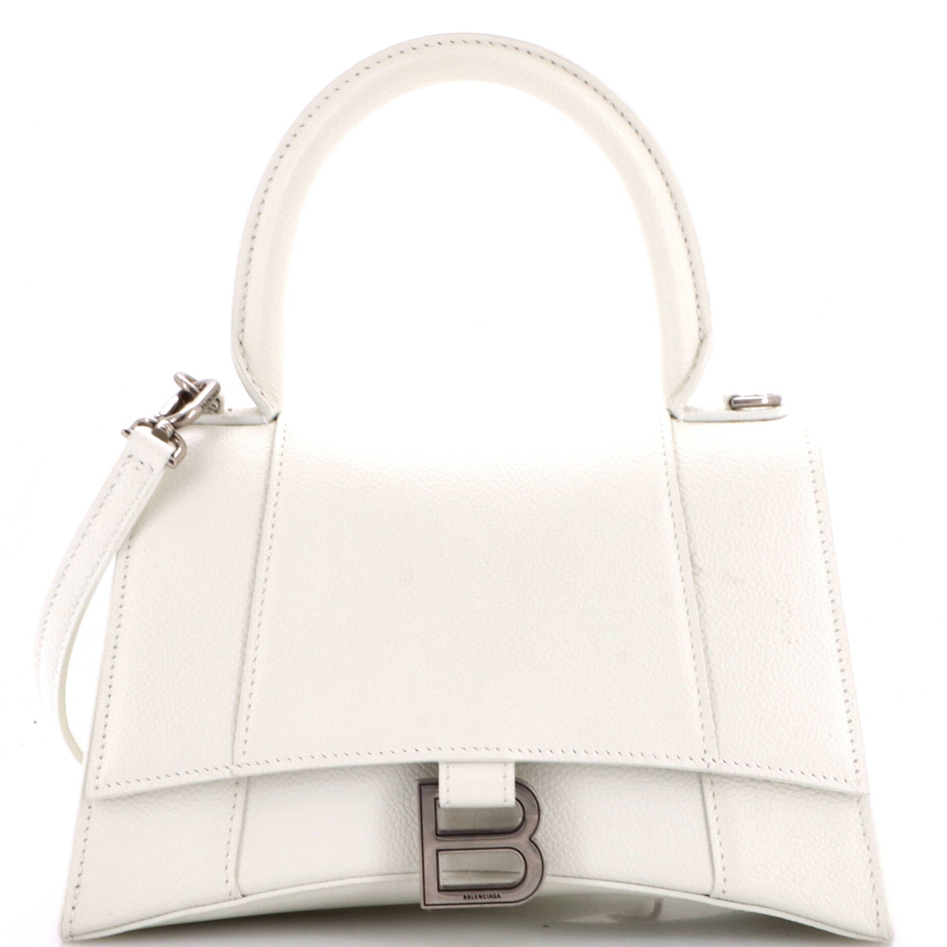 Hourglass Top Handle Bag Leather Small