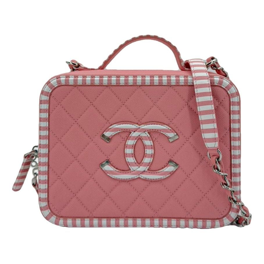 Vanity leather handbag