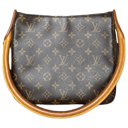 Looping leather handbag