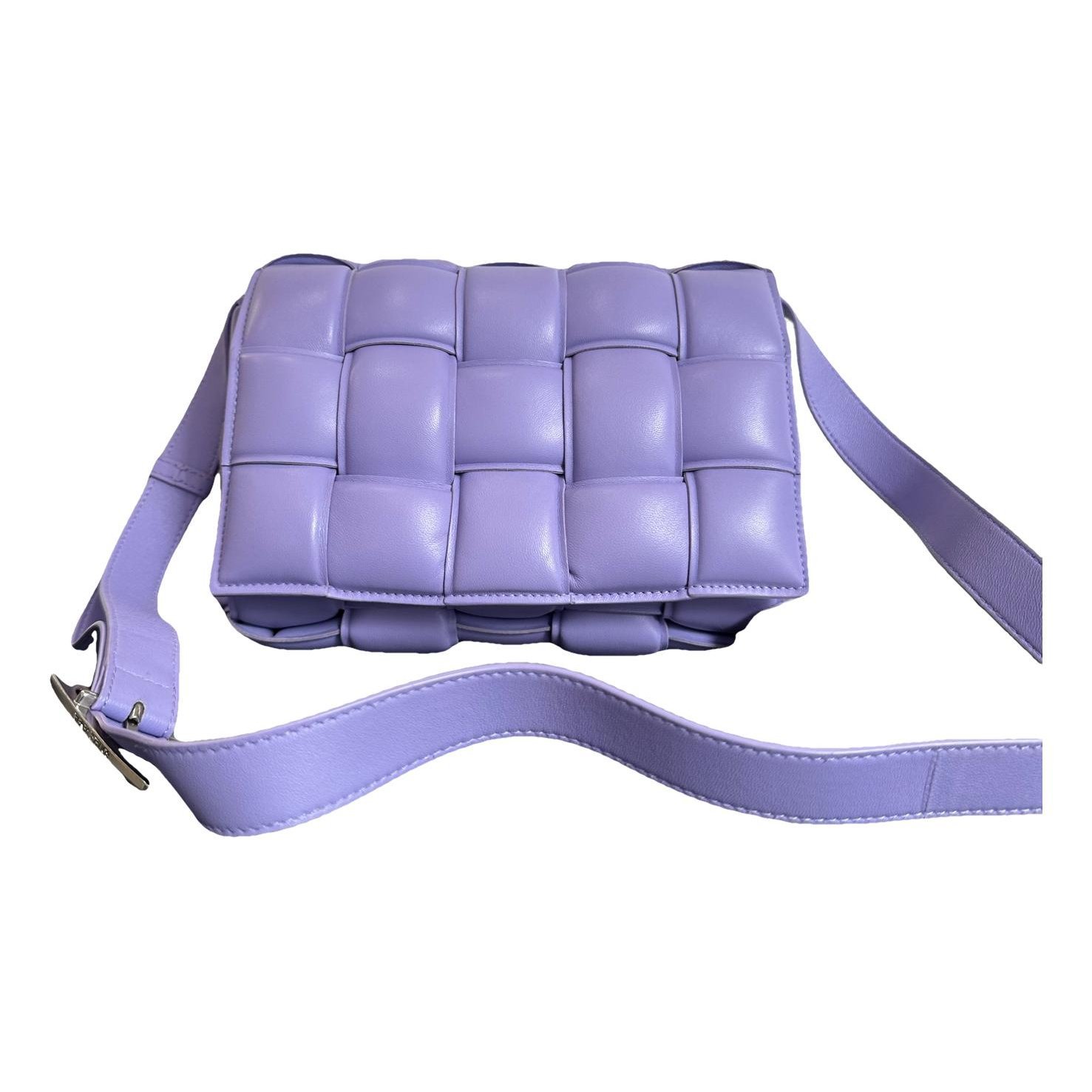 Cassette leather handbag
