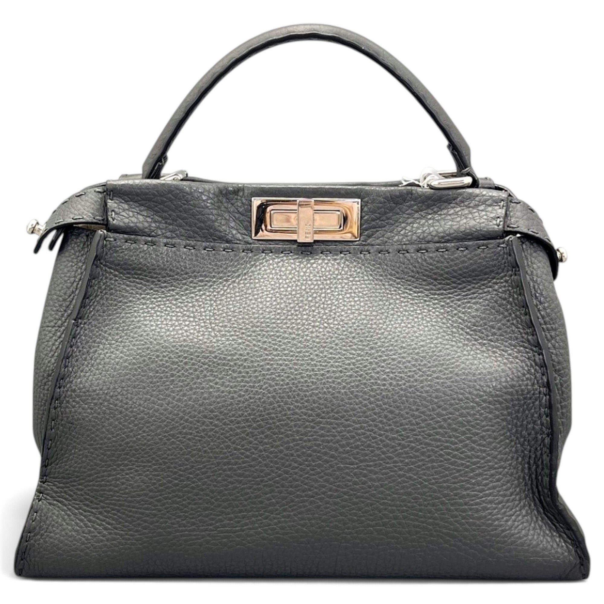 Peekaboo leather handbag