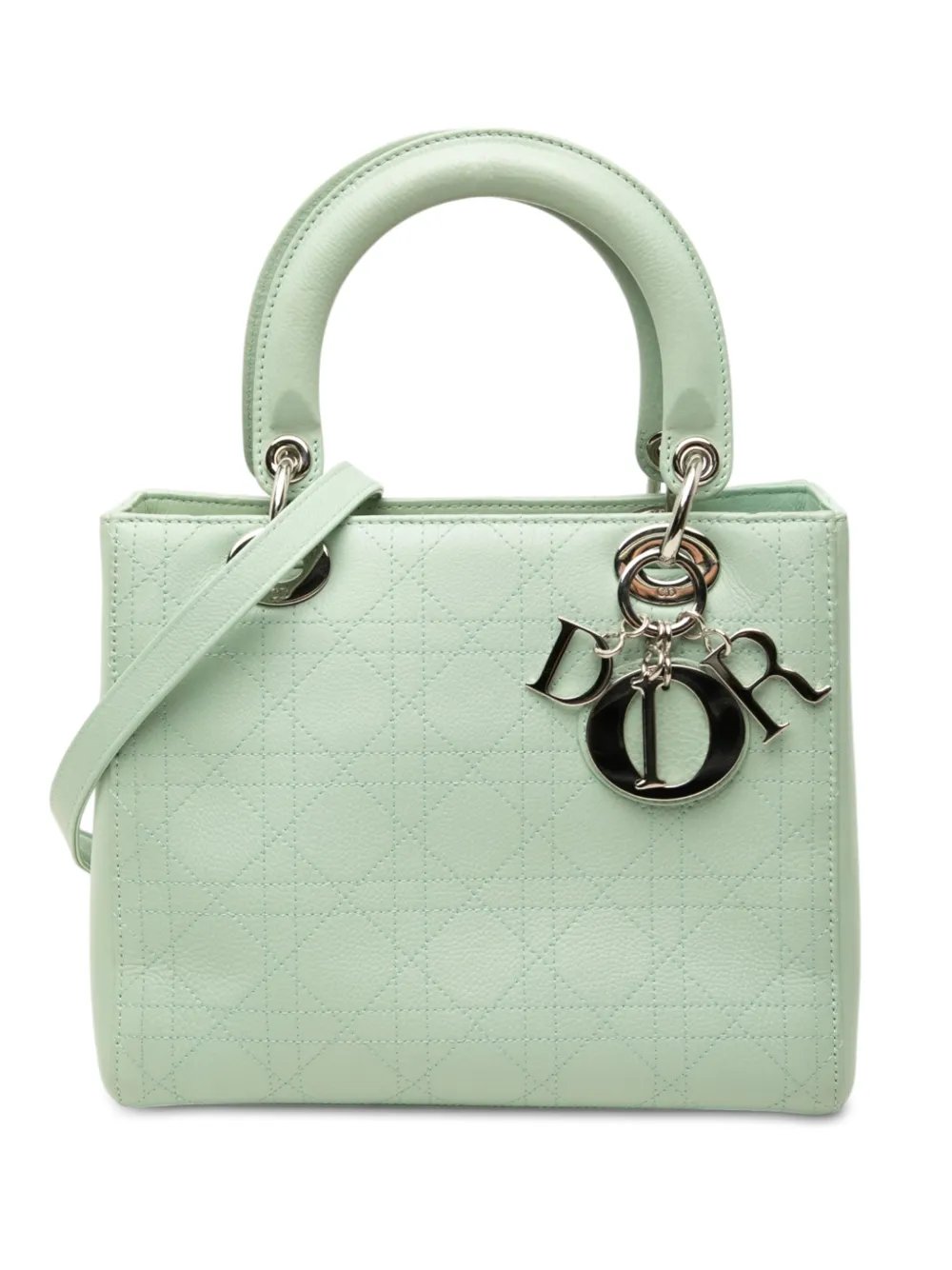2005 Medium Calfskin Cannage Lady Dior satchel