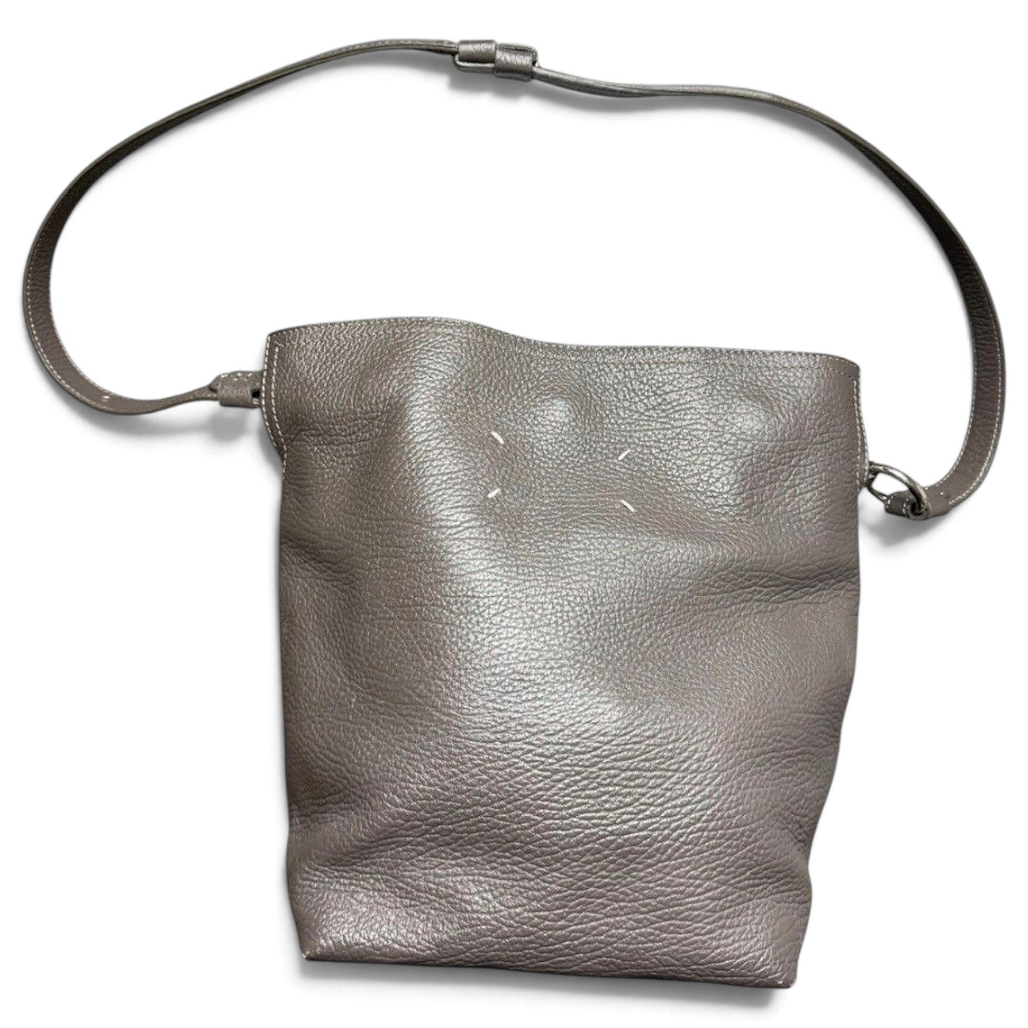 Leather clutch bag
