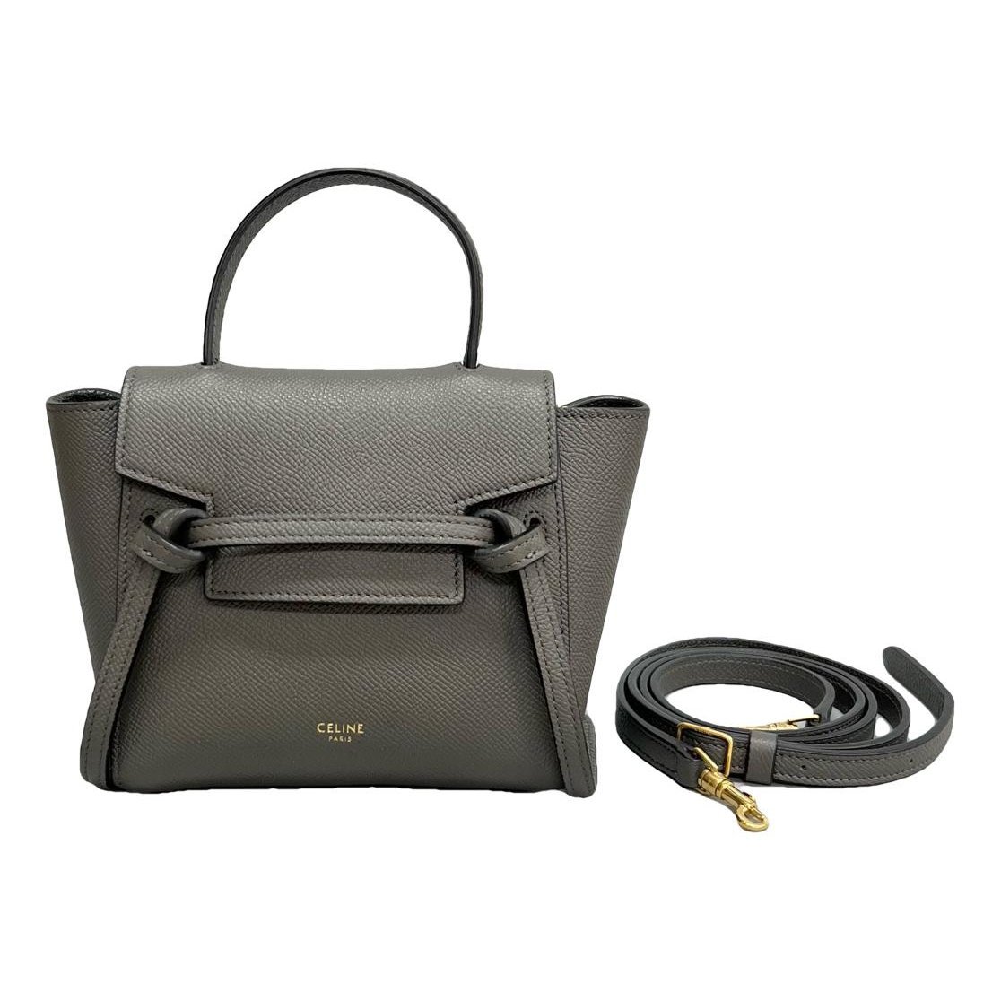 Belt leather handbag