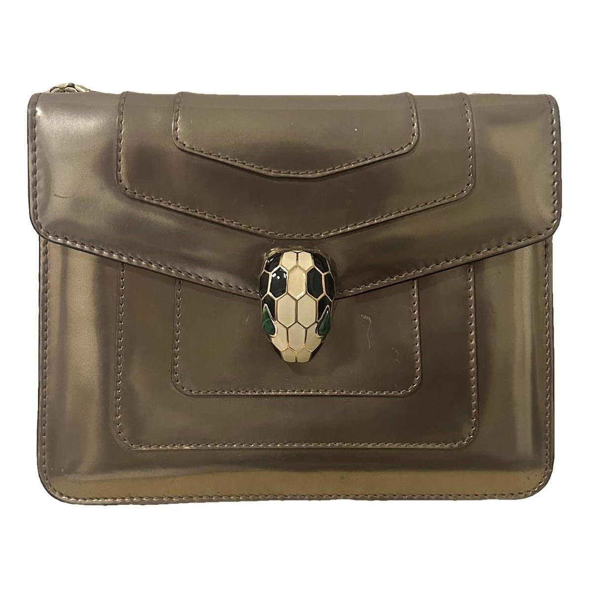 Serpenti leather handbag