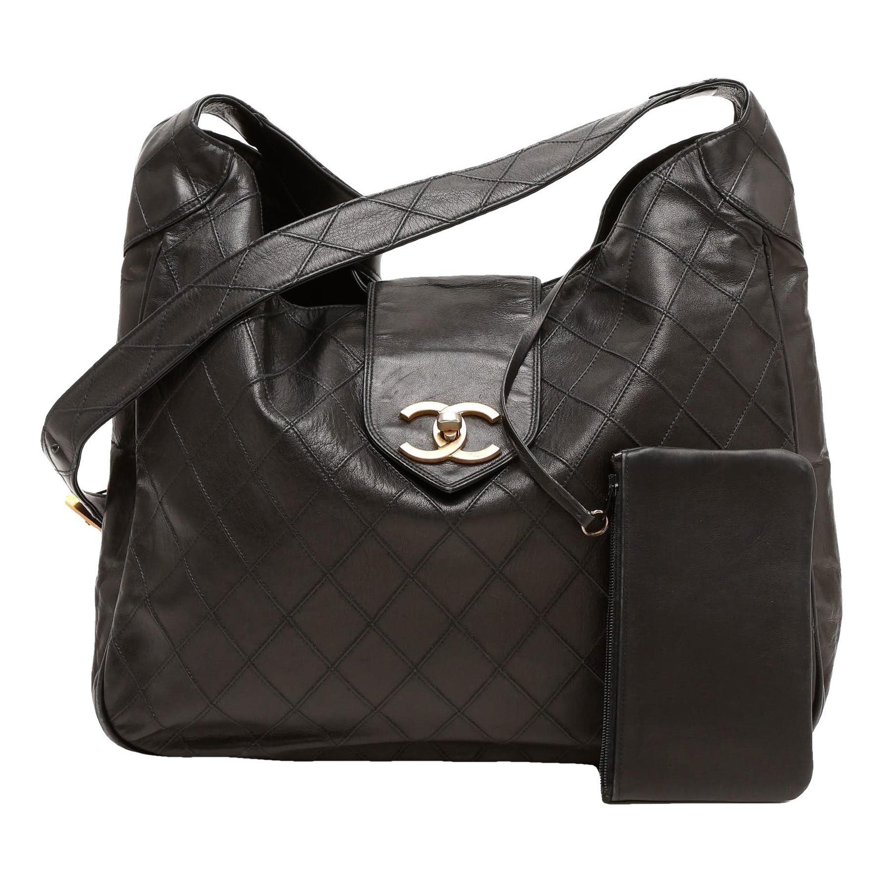 Trendy CC Quilted leather tote
