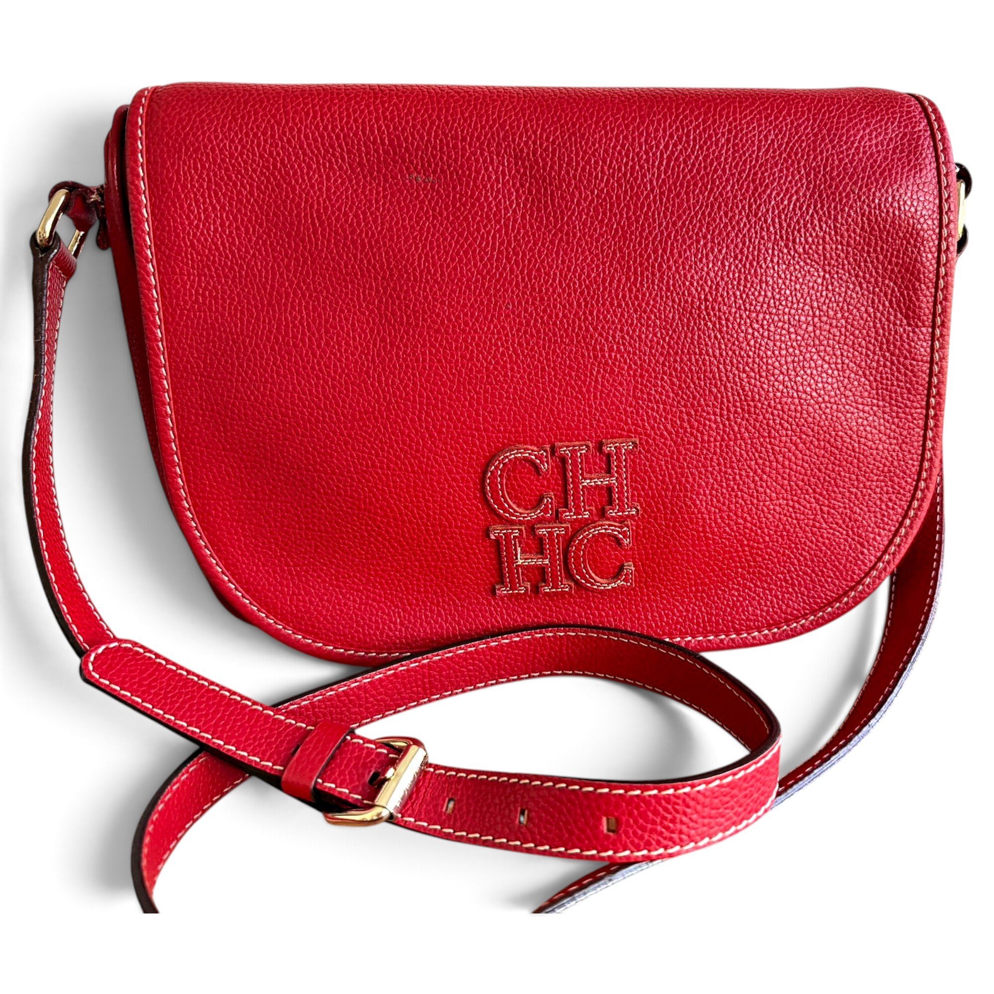 Leather clutch bag