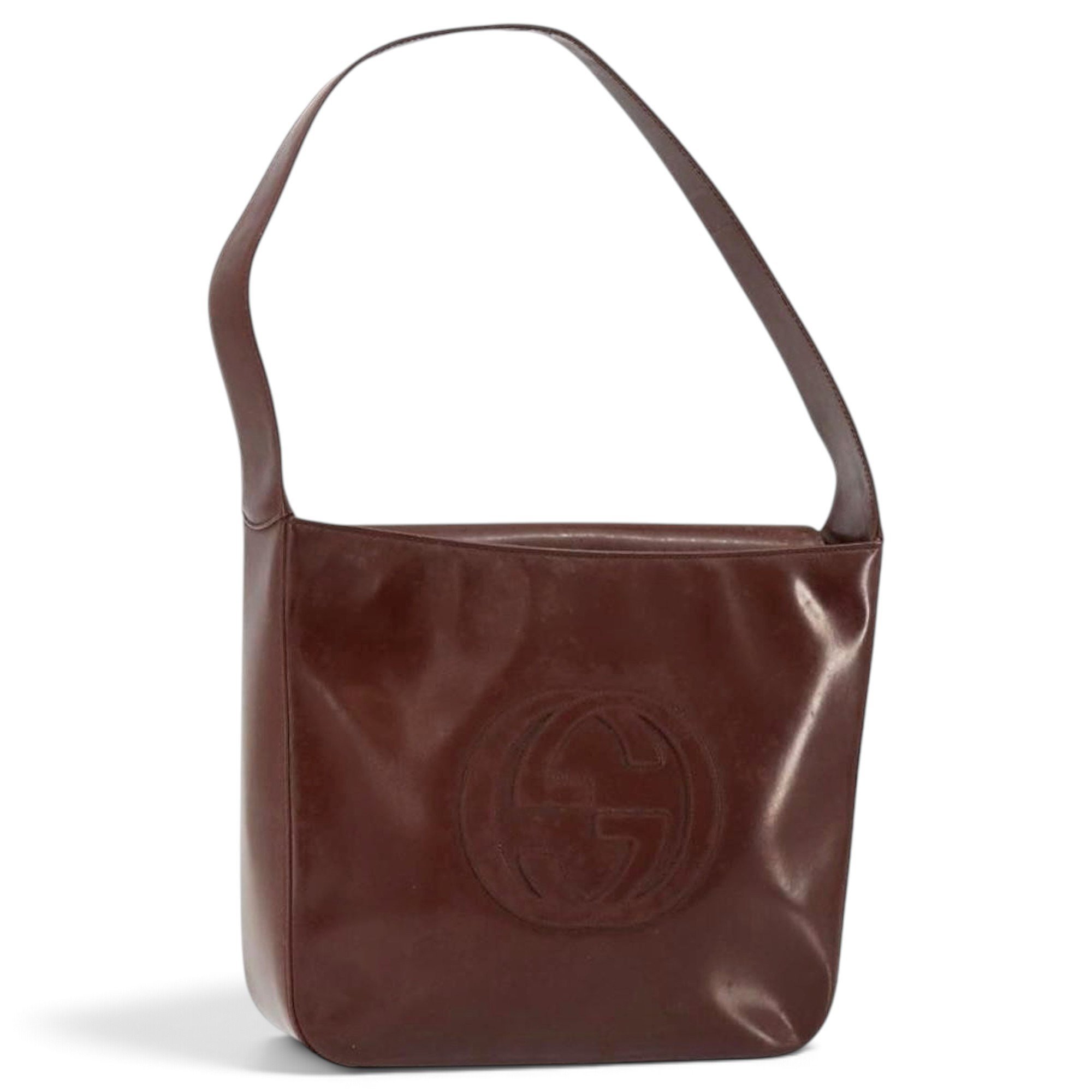 Patent leather handbag