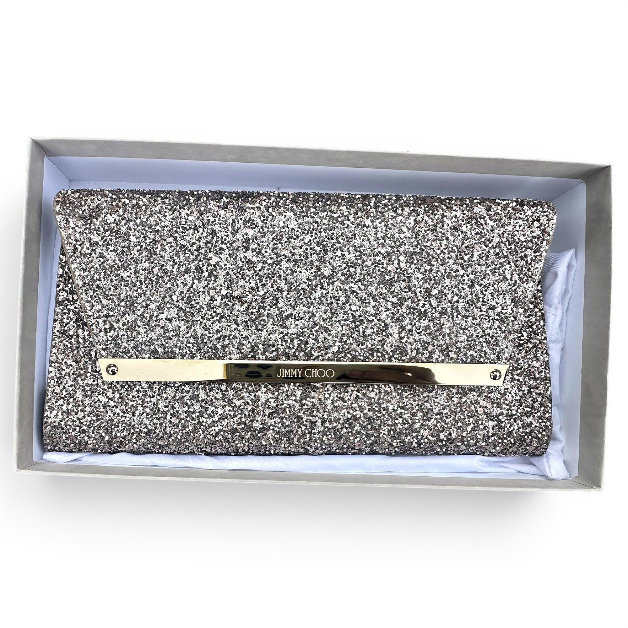 Jimmy Choo Glitter clutch bag
