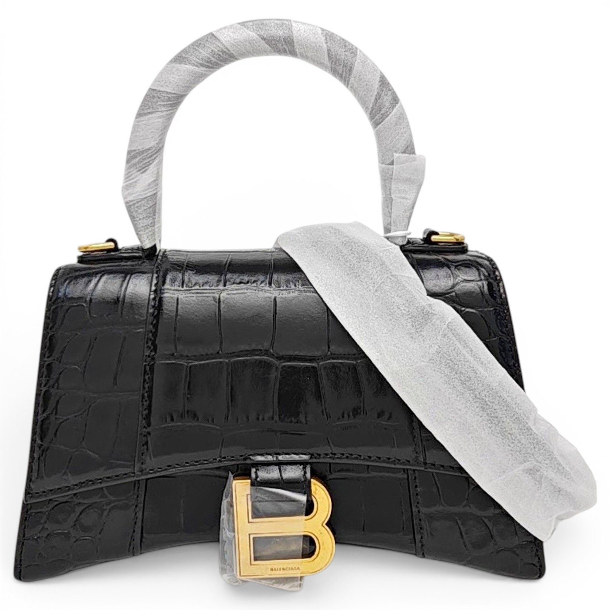 Balenciaga Hourglass leather handbag