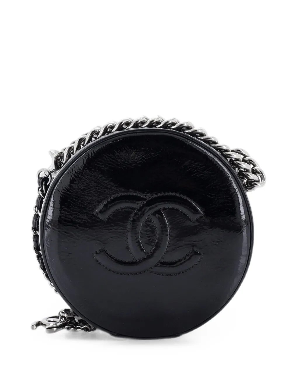 Round as Earth Patent crossbody bag