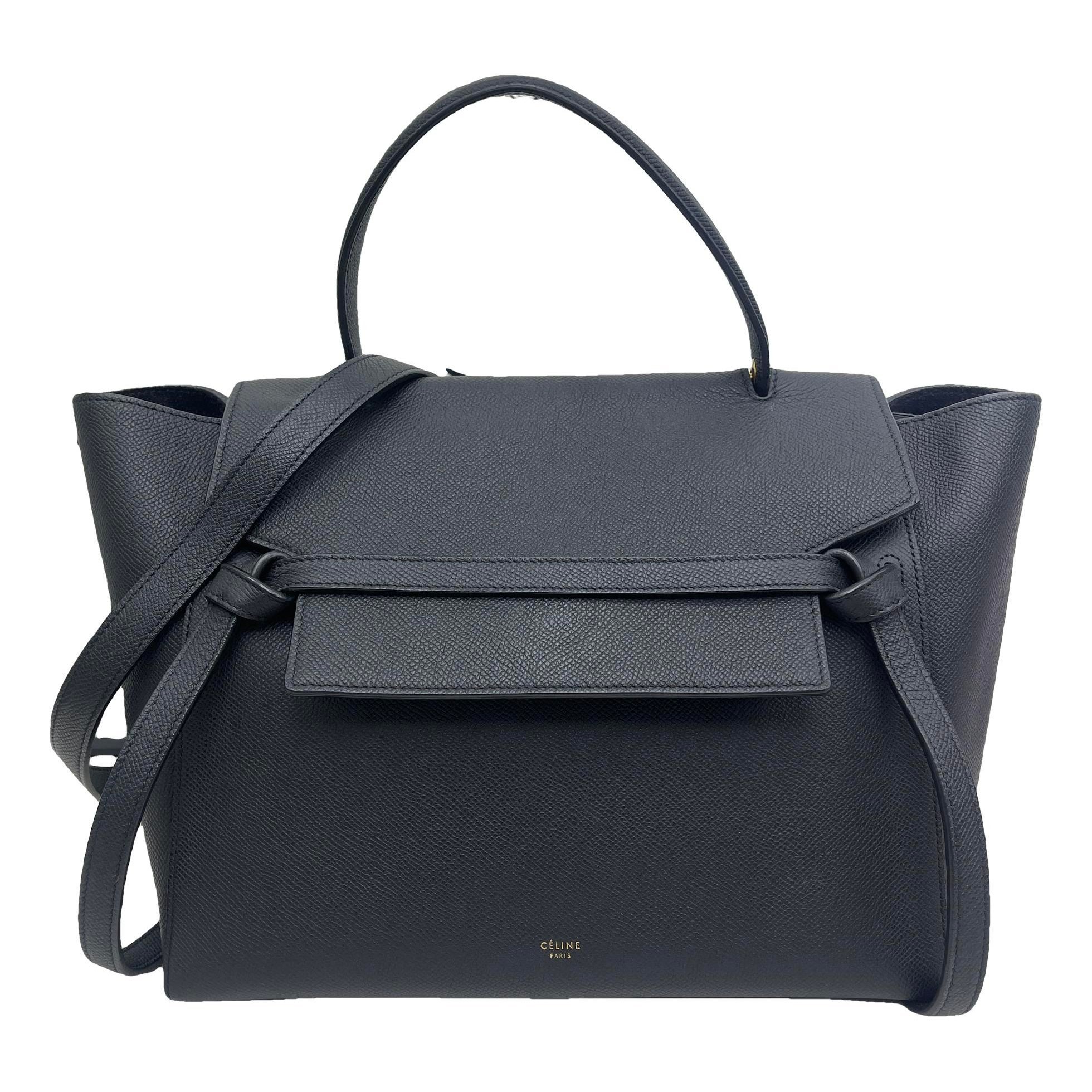Belt leather handbag