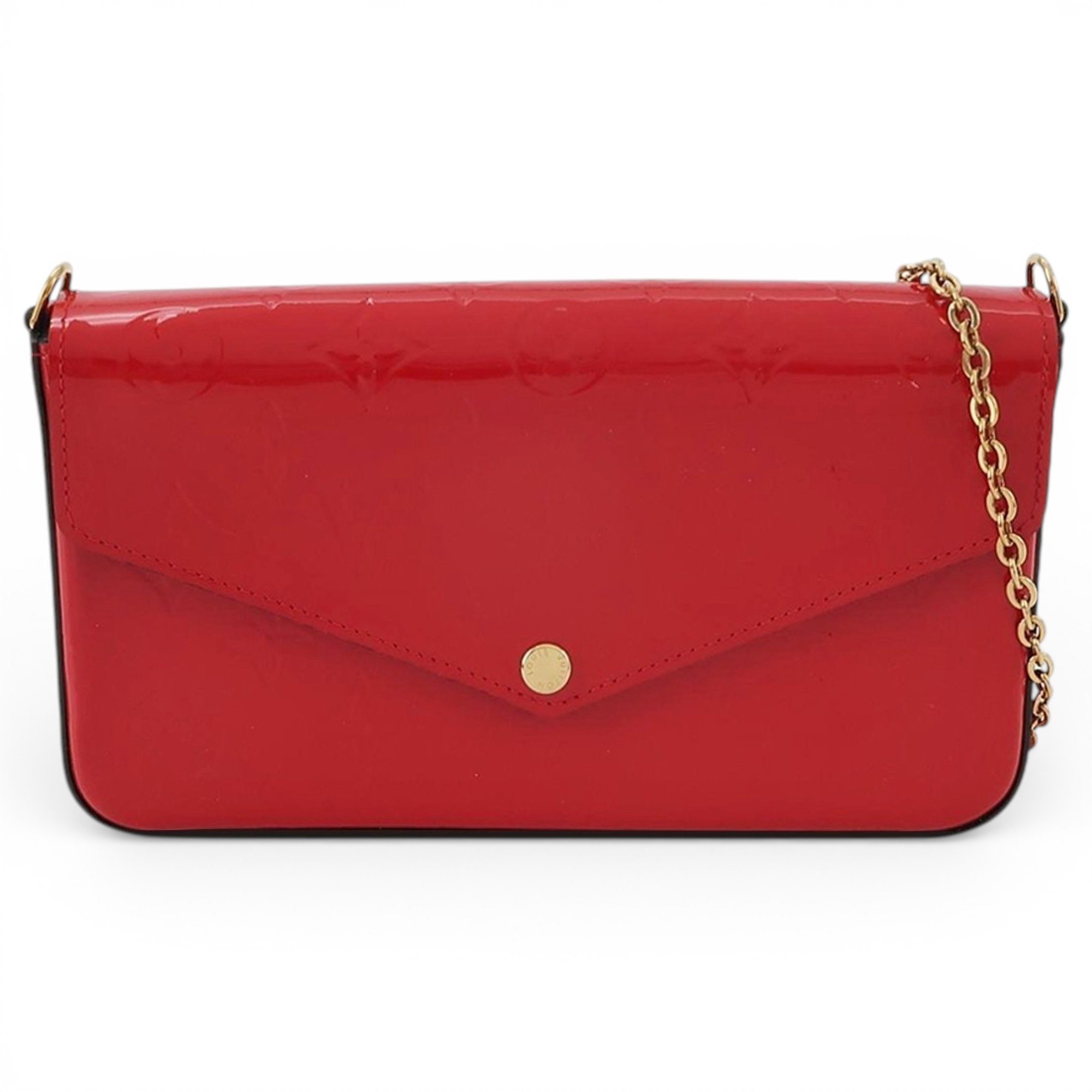 Patent leather handbag
