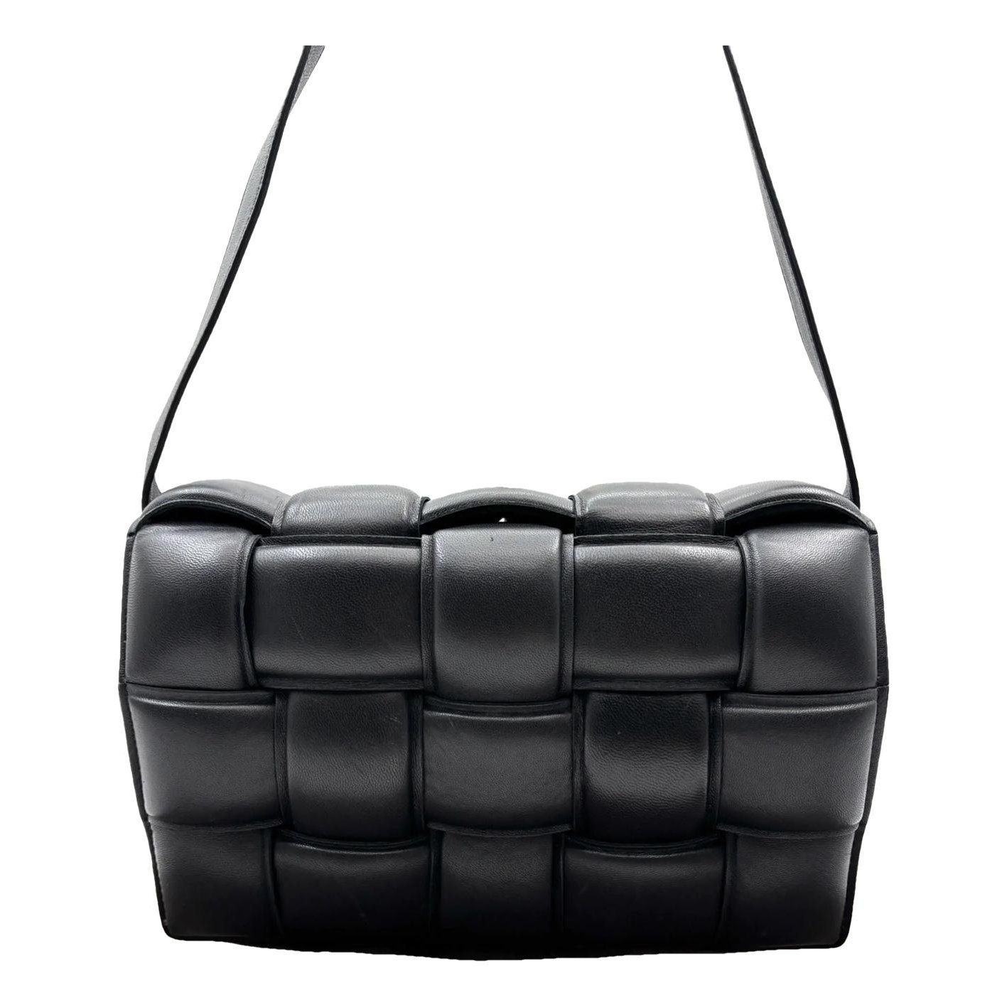 Cassette leather handbag
