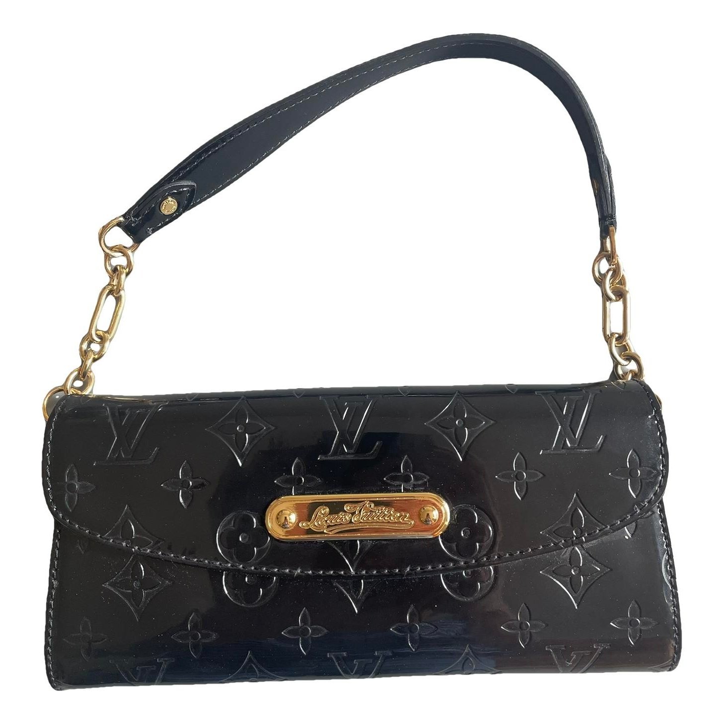 Sunset Boulevard leather clutch bag